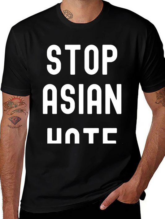 Stop Asian Hate Graphic Tee - Black
