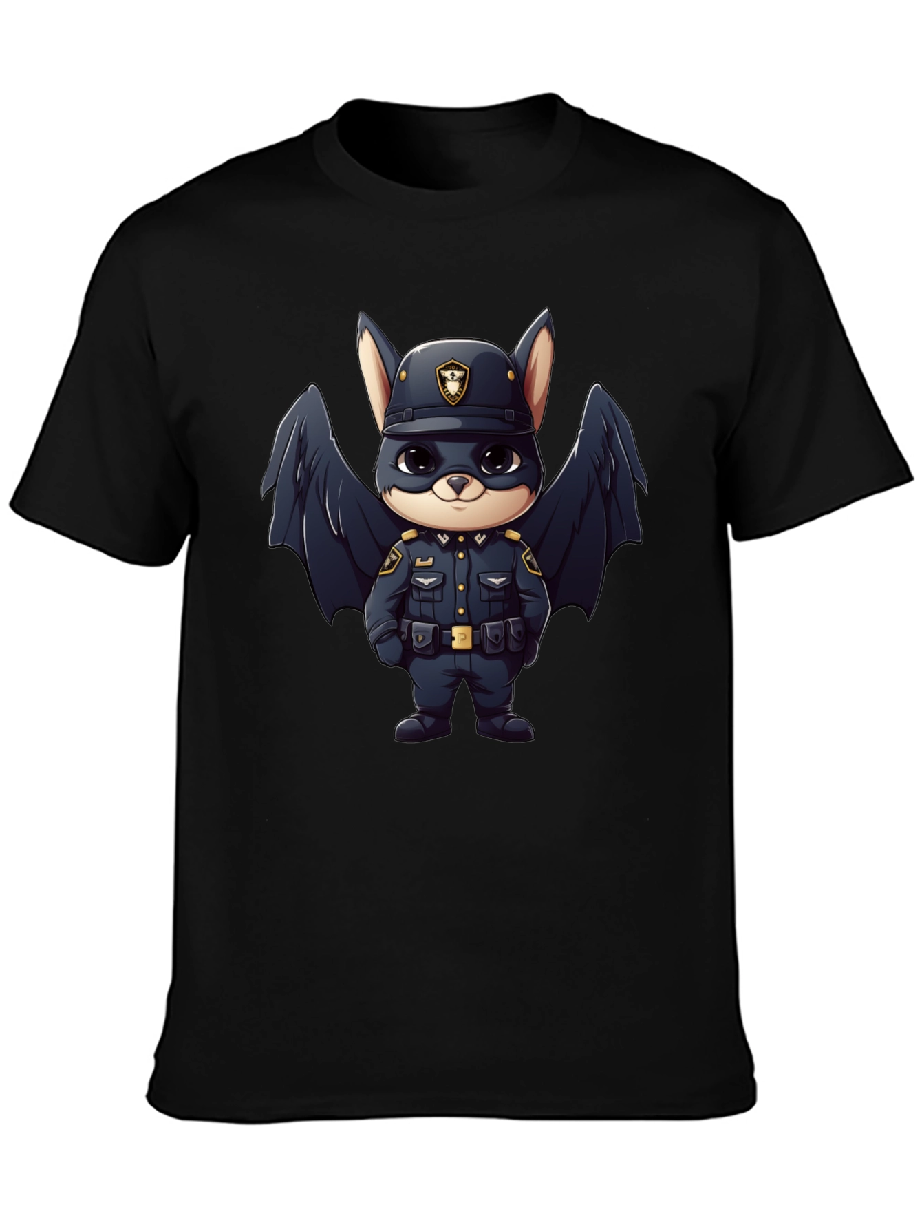 Cute Bat Officer T-Shirt
