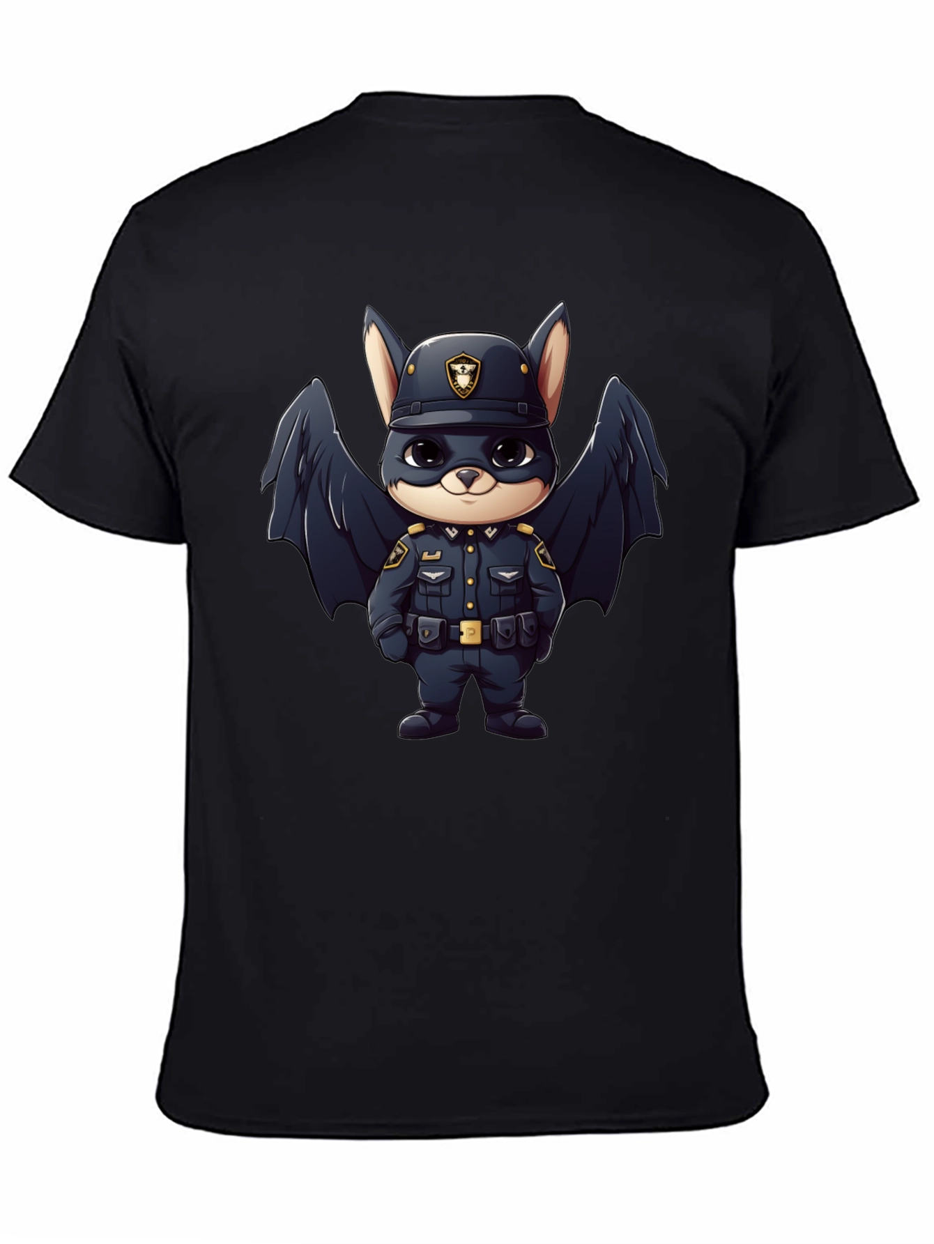 Cute Bat Officer T-Shirt