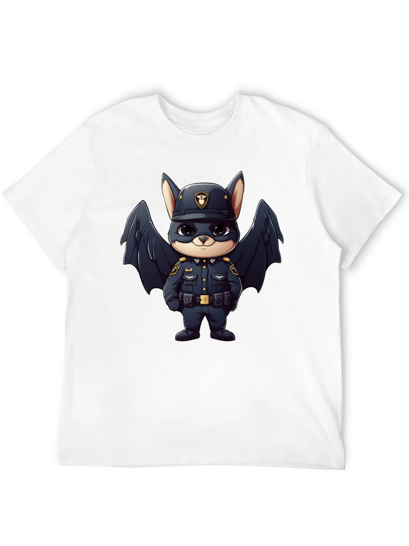 Cute Bat Officer T-Shirt