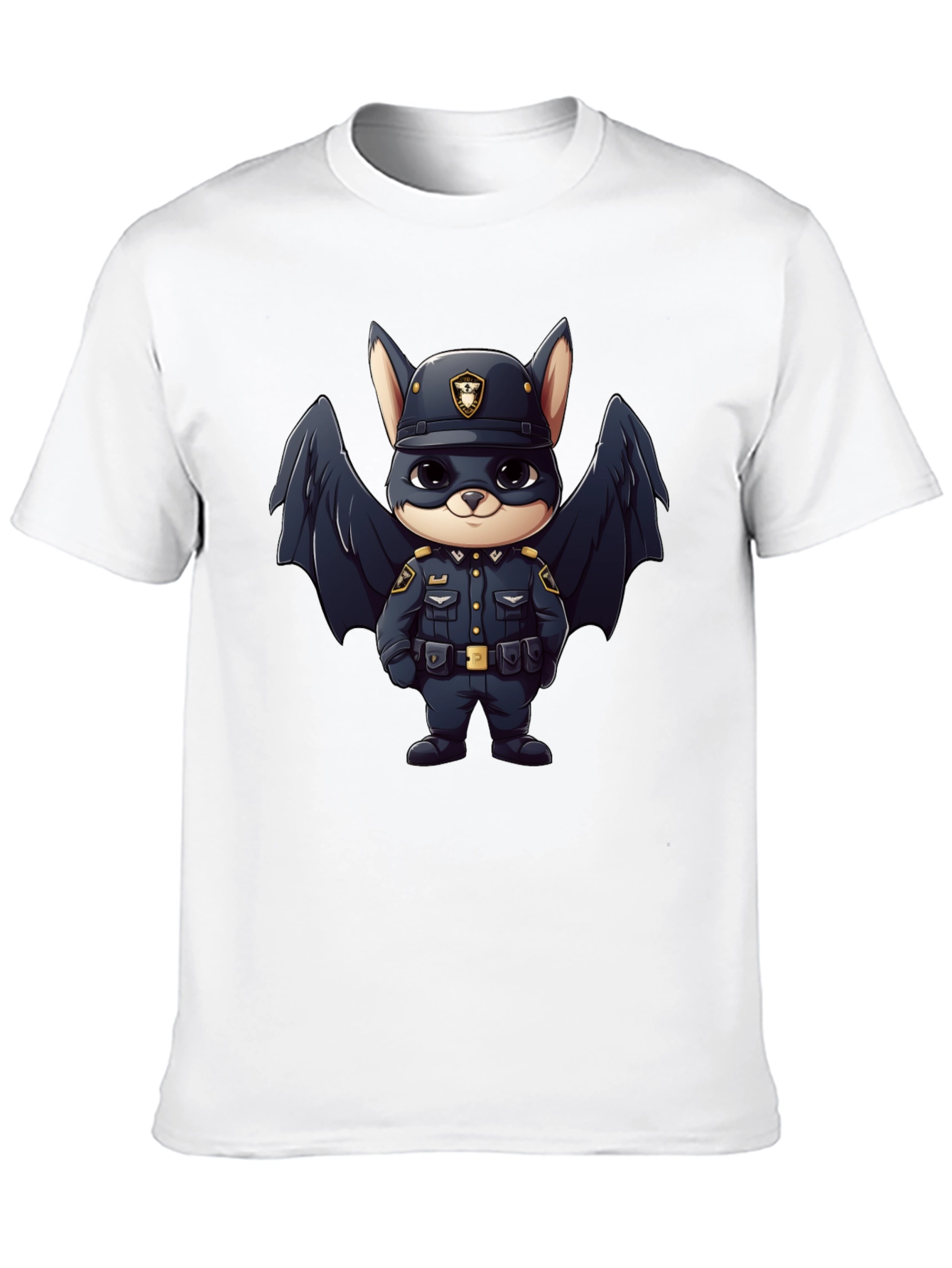 Cute Bat Officer T-Shirt