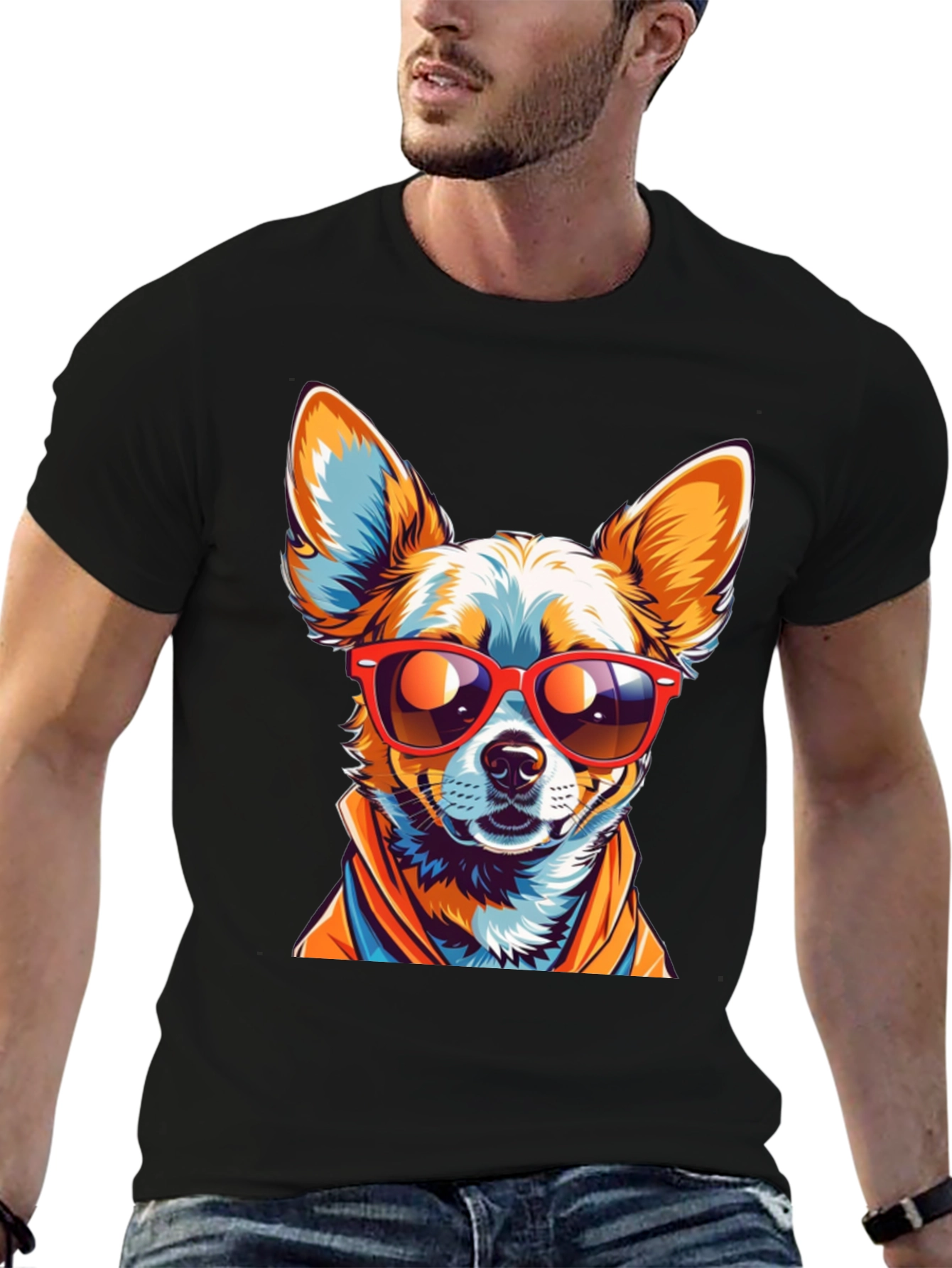 Cool Chihuahua Graphic T-Shirt