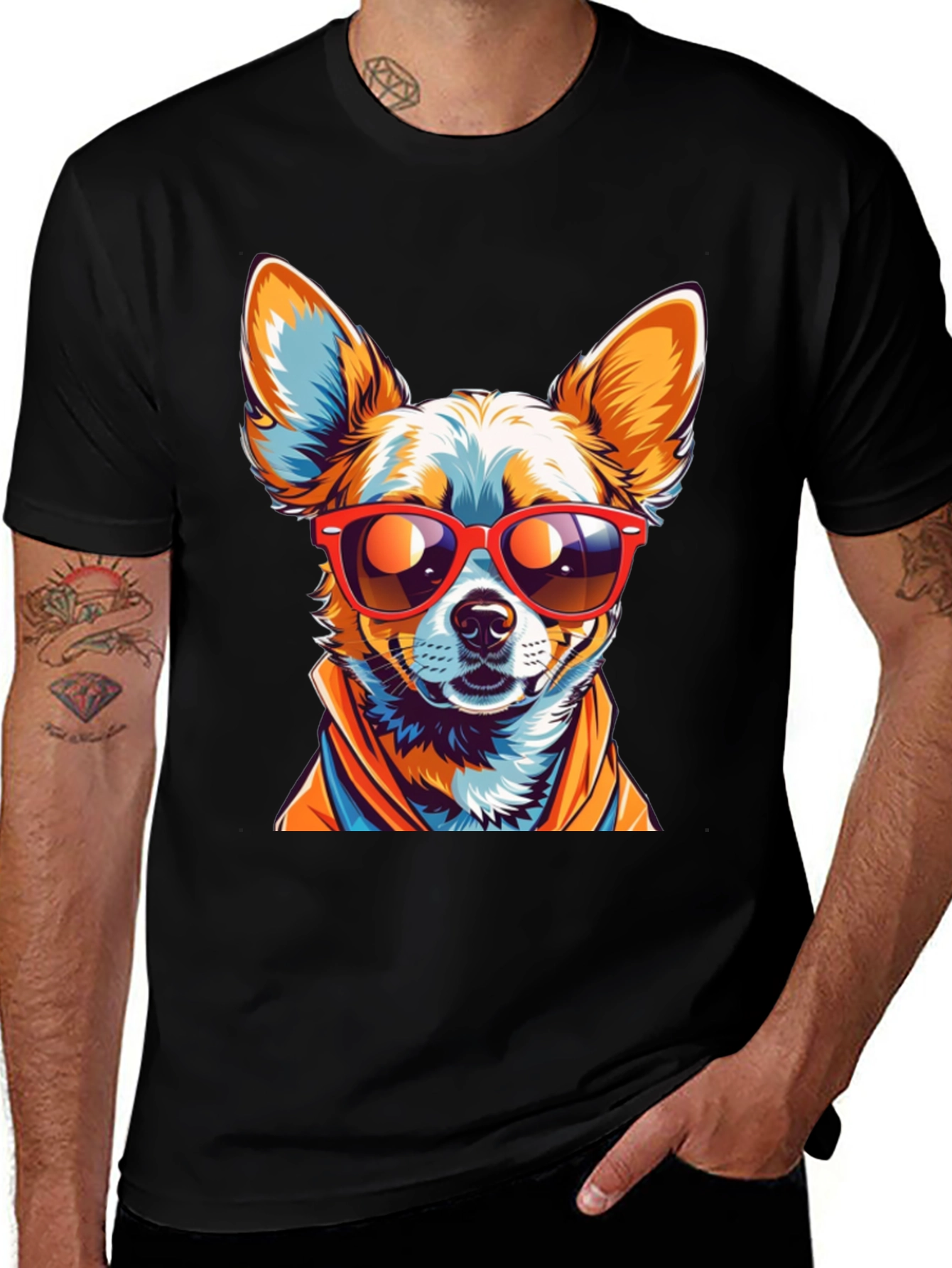 Cool Chihuahua Graphic T-Shirt