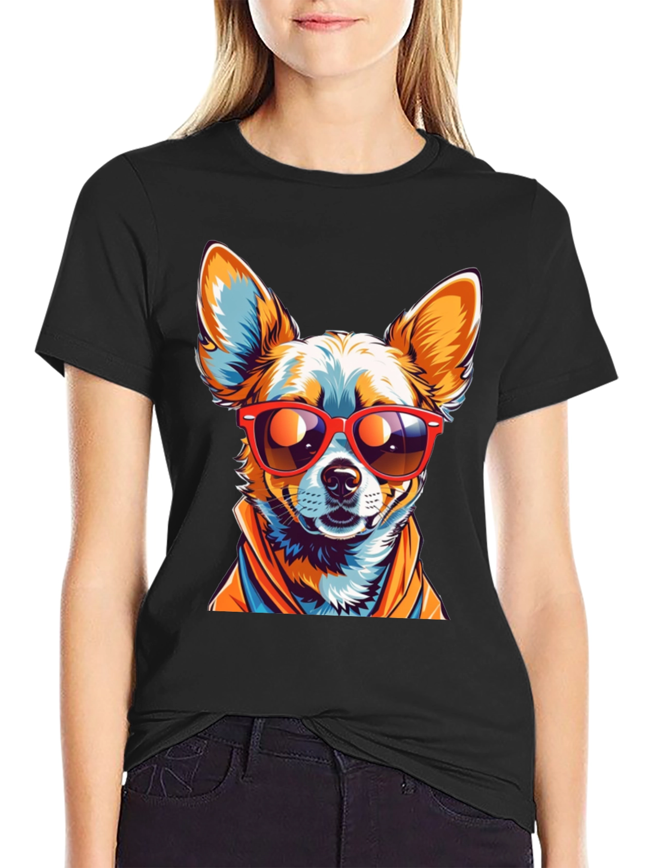 Cool Chihuahua Graphic T-Shirt
