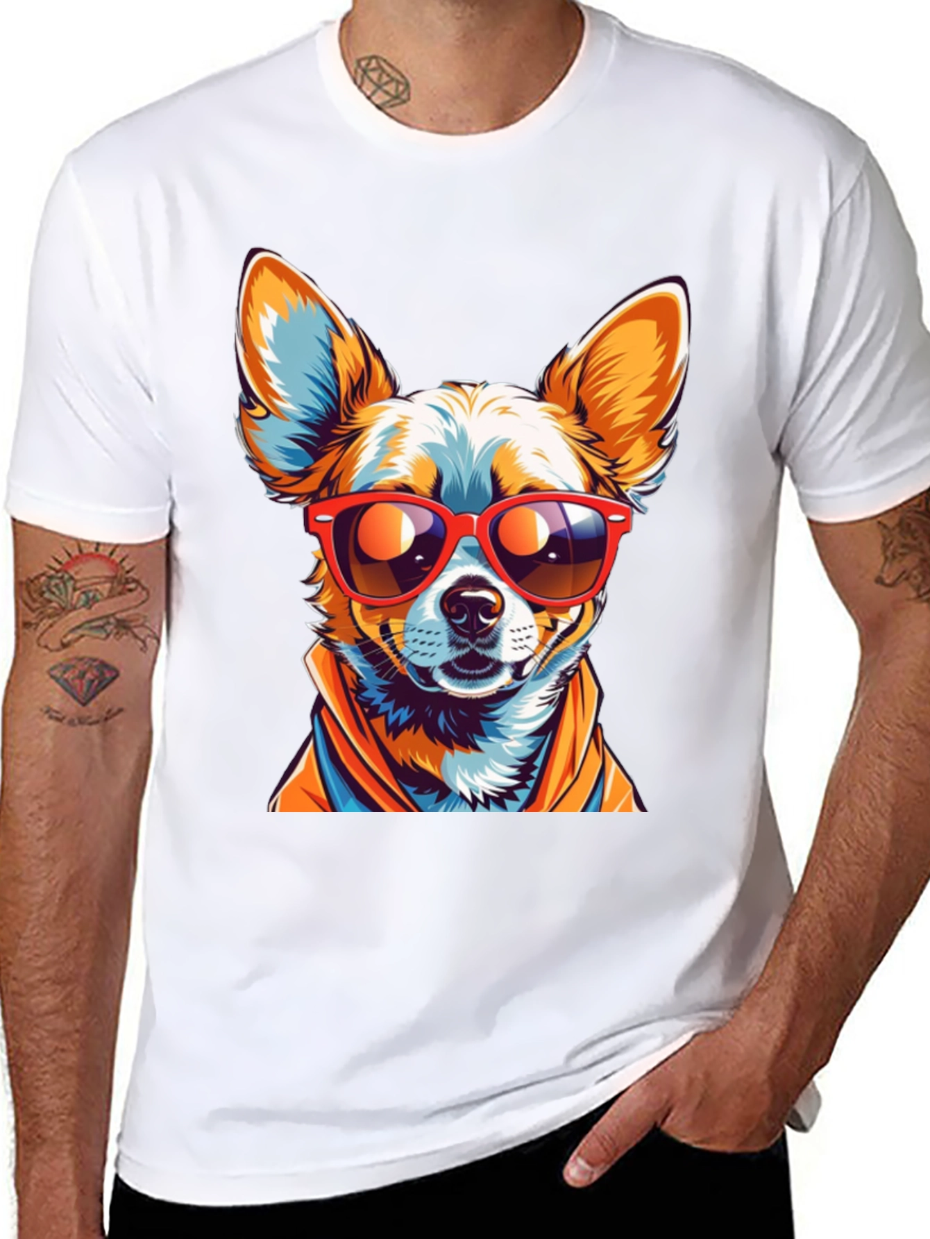 Cool Chihuahua Graphic T-Shirt