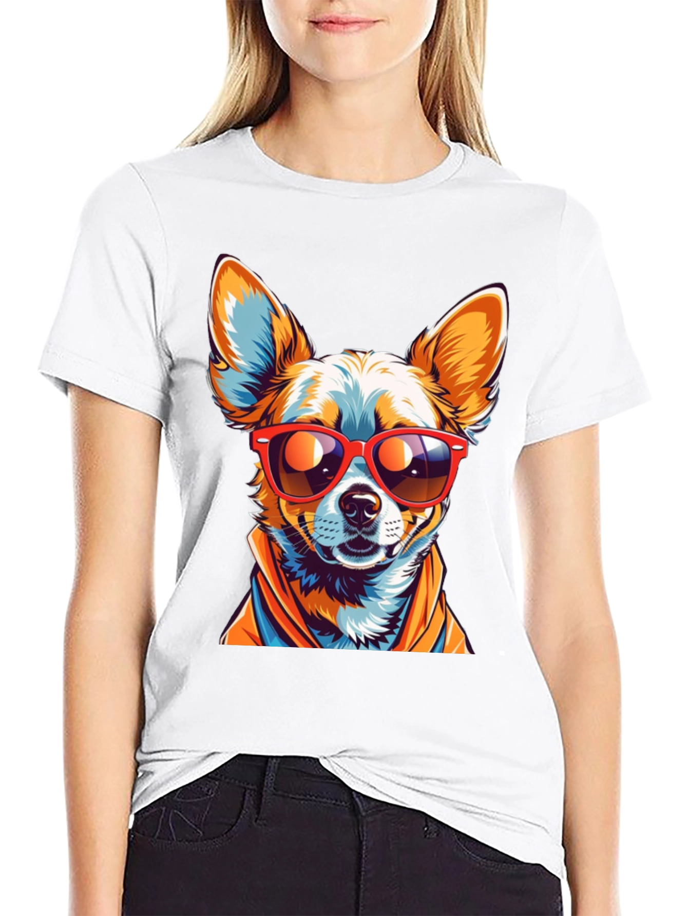 Cool Chihuahua Graphic T-Shirt