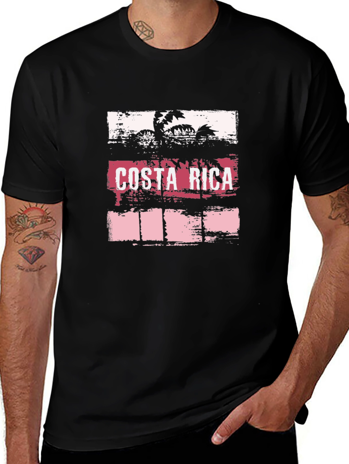 Costa Rica Palm Tree Graphic Tee
