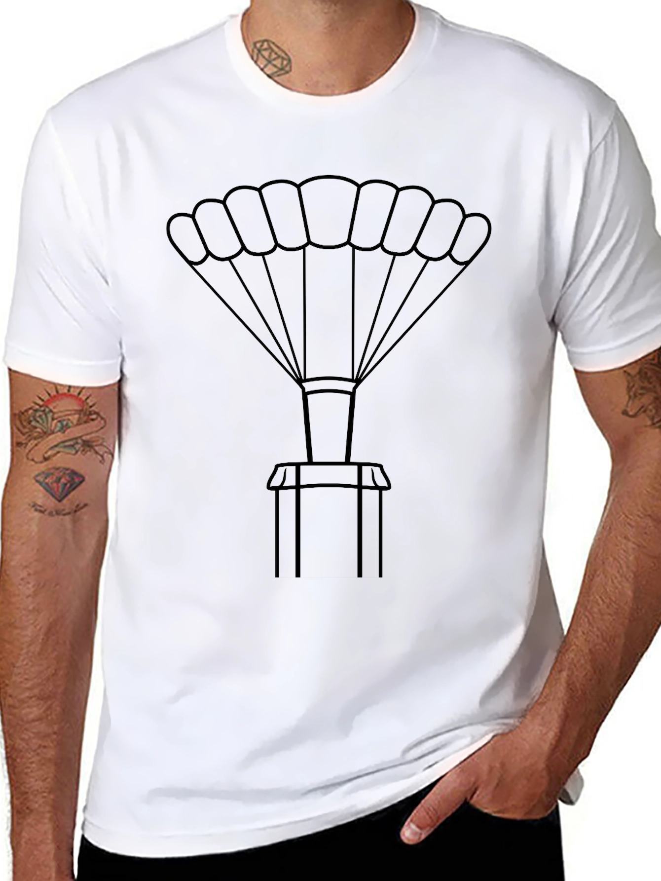 Parachute Graphic Tee - Skydiving Inspired Apparel