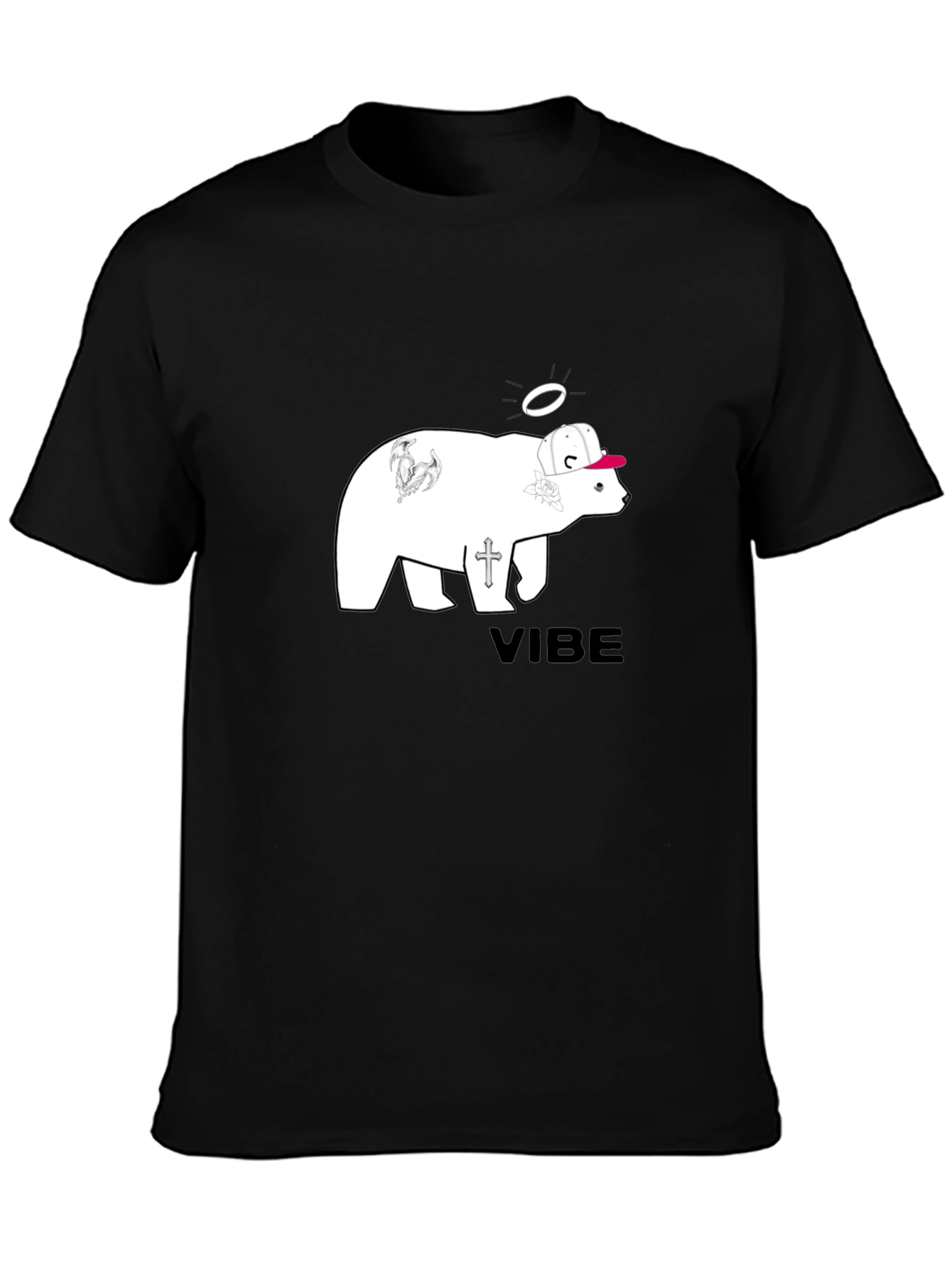 Vibe Bear Graphic Tee - Cool Streetwear Style
