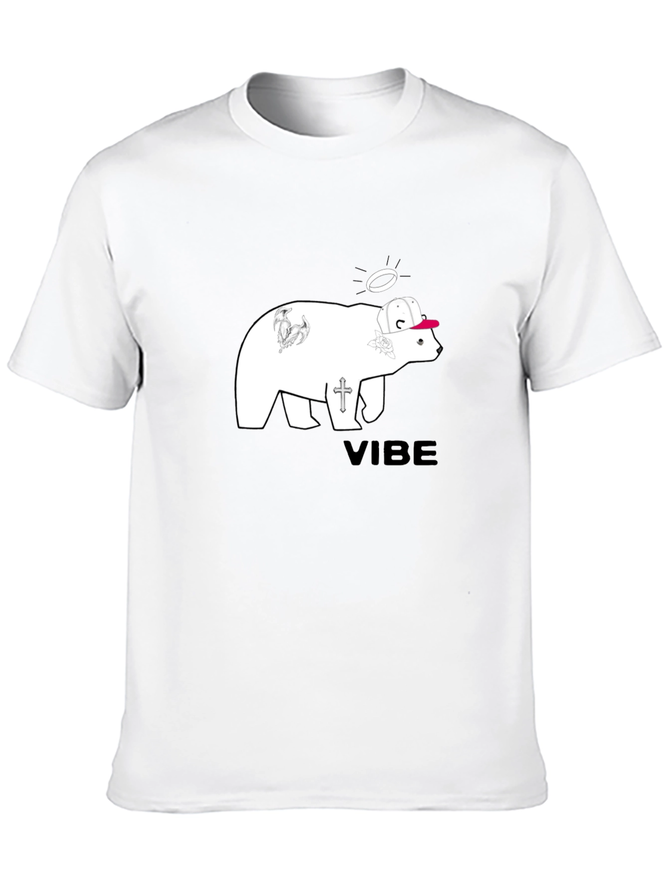 Vibe Bear Graphic Tee - Cool Streetwear Style