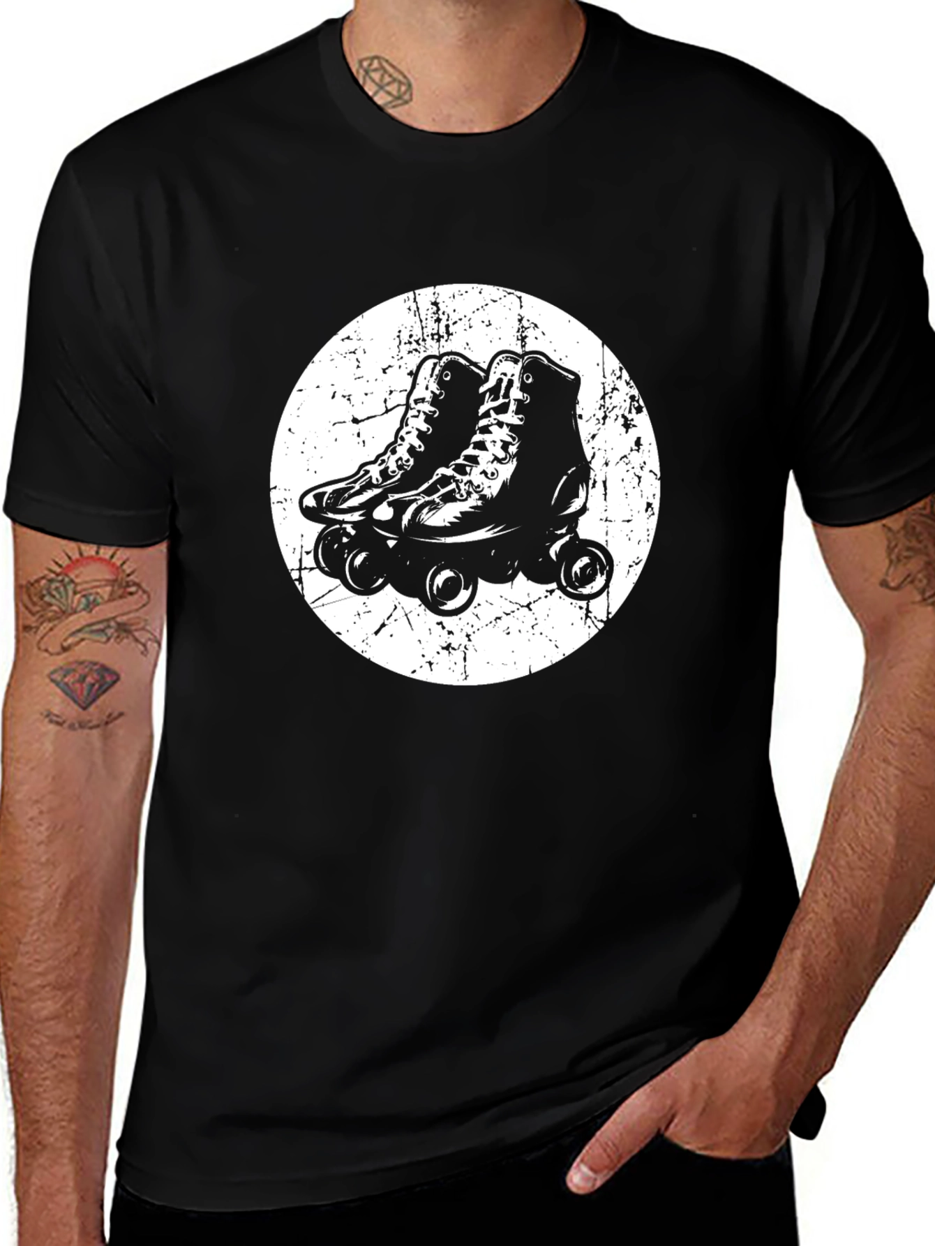 Retro Roller Skate Graphic T-Shirt