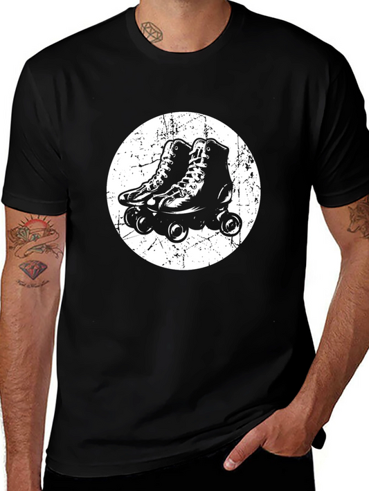 Retro Roller Skate Graphic T-Shirt