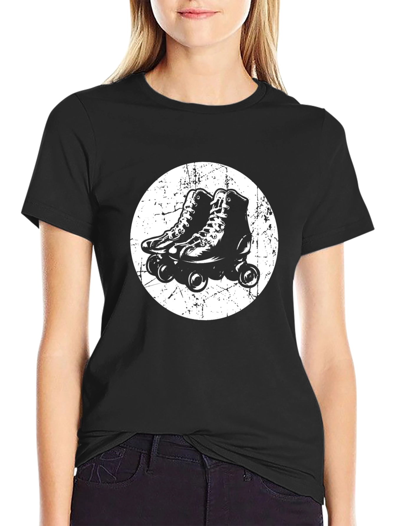 Retro Roller Skate Graphic T-Shirt