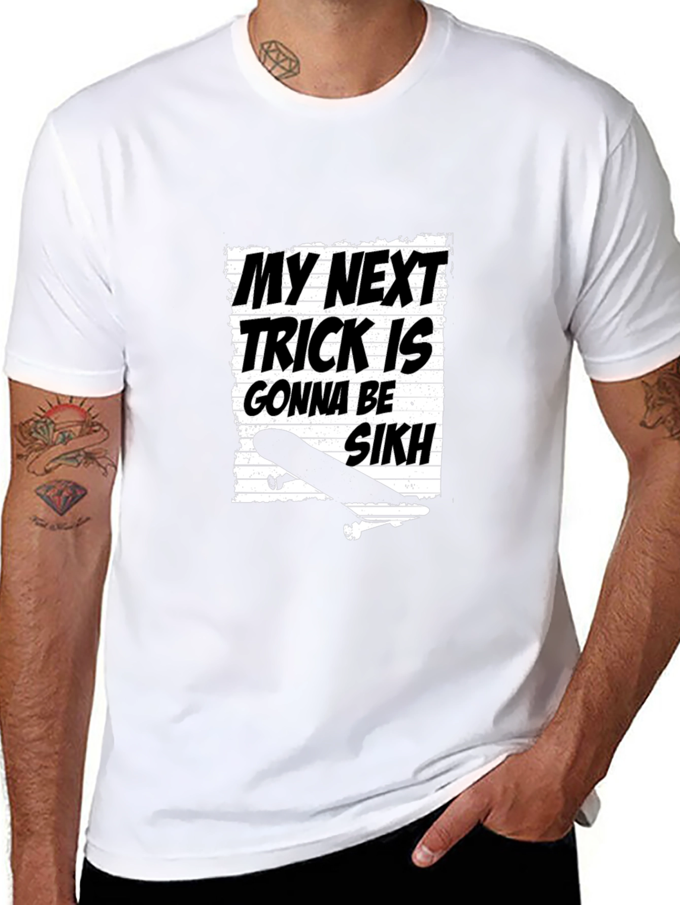 My Next Trick is Gonna be Sikh Graphic Tee