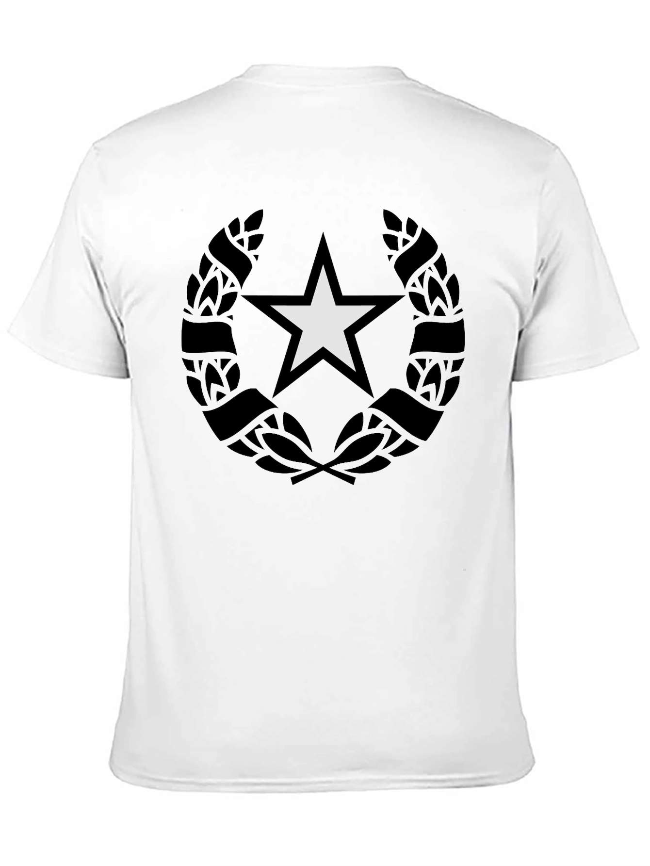 Star Wreath Graphic Black T-Shirt