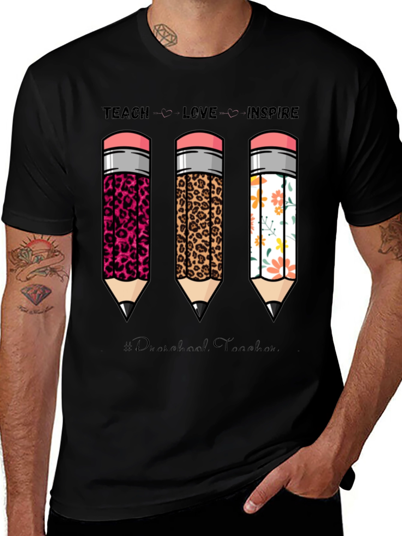 Teach Love Inspire Teacher Graphic Tee