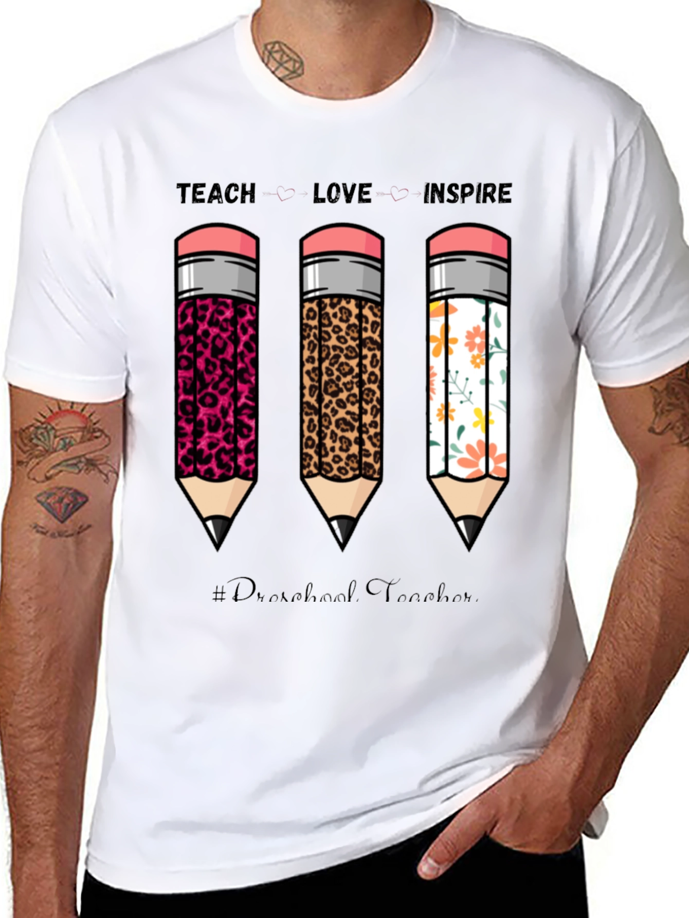 Teach Love Inspire Teacher Graphic Tee