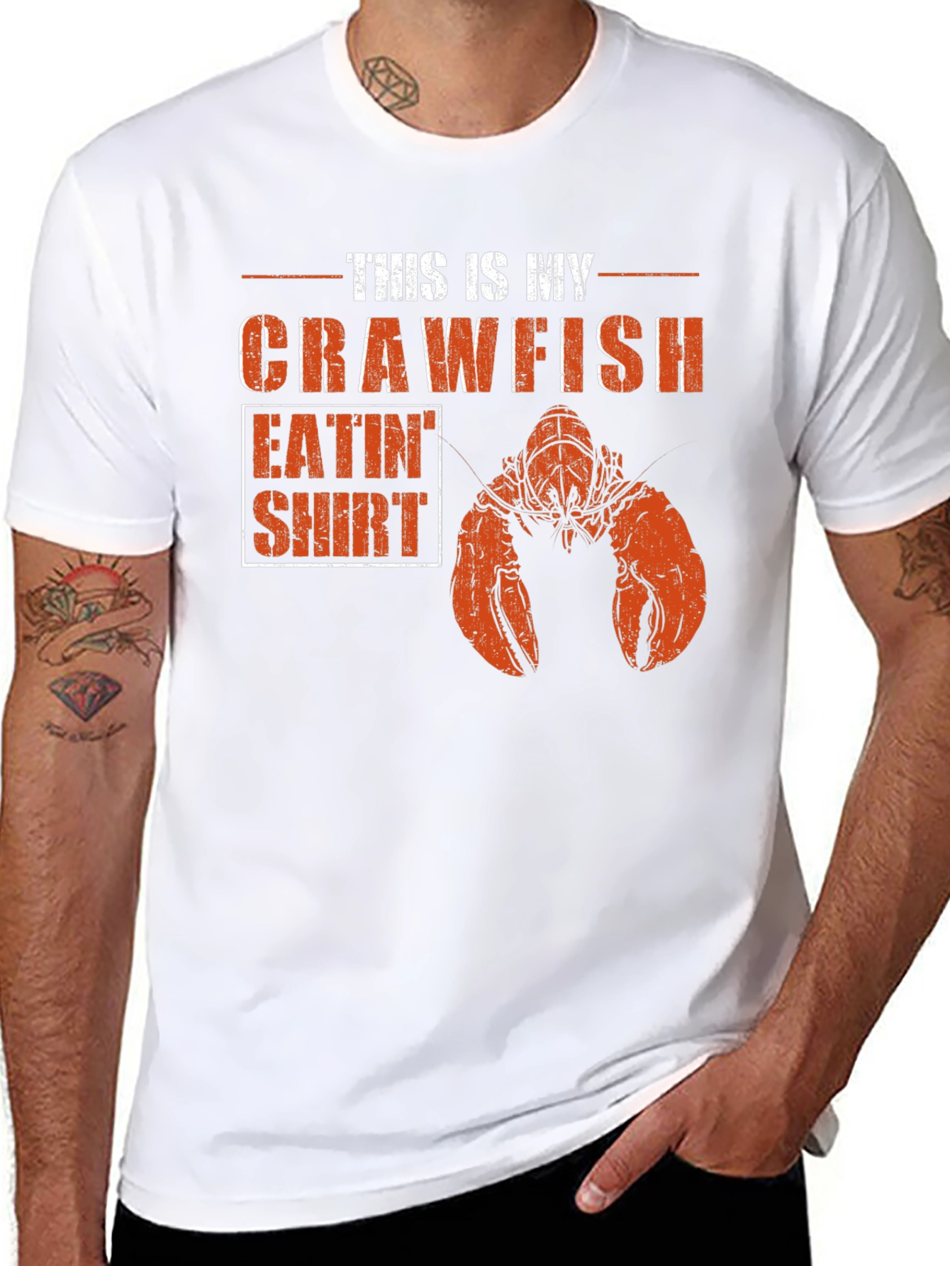 Crawfish Eatin T-Shirt: Louisiana Cajun Style