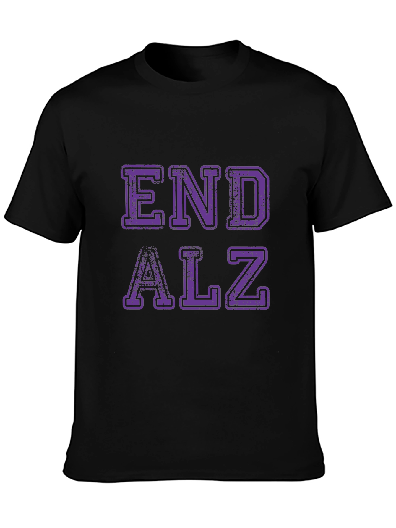 End Alz Awareness Black T-Shirt