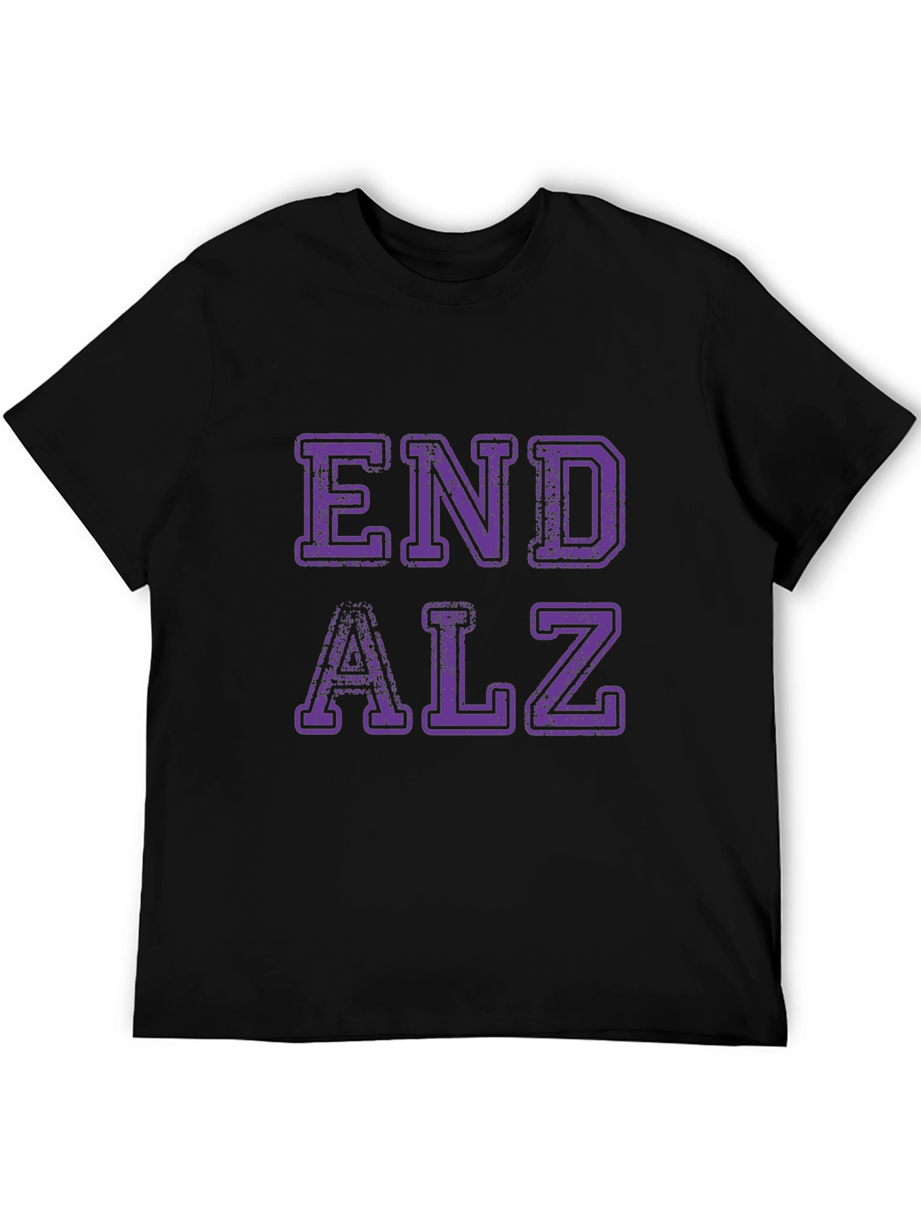 End Alz Awareness Black T-Shirt