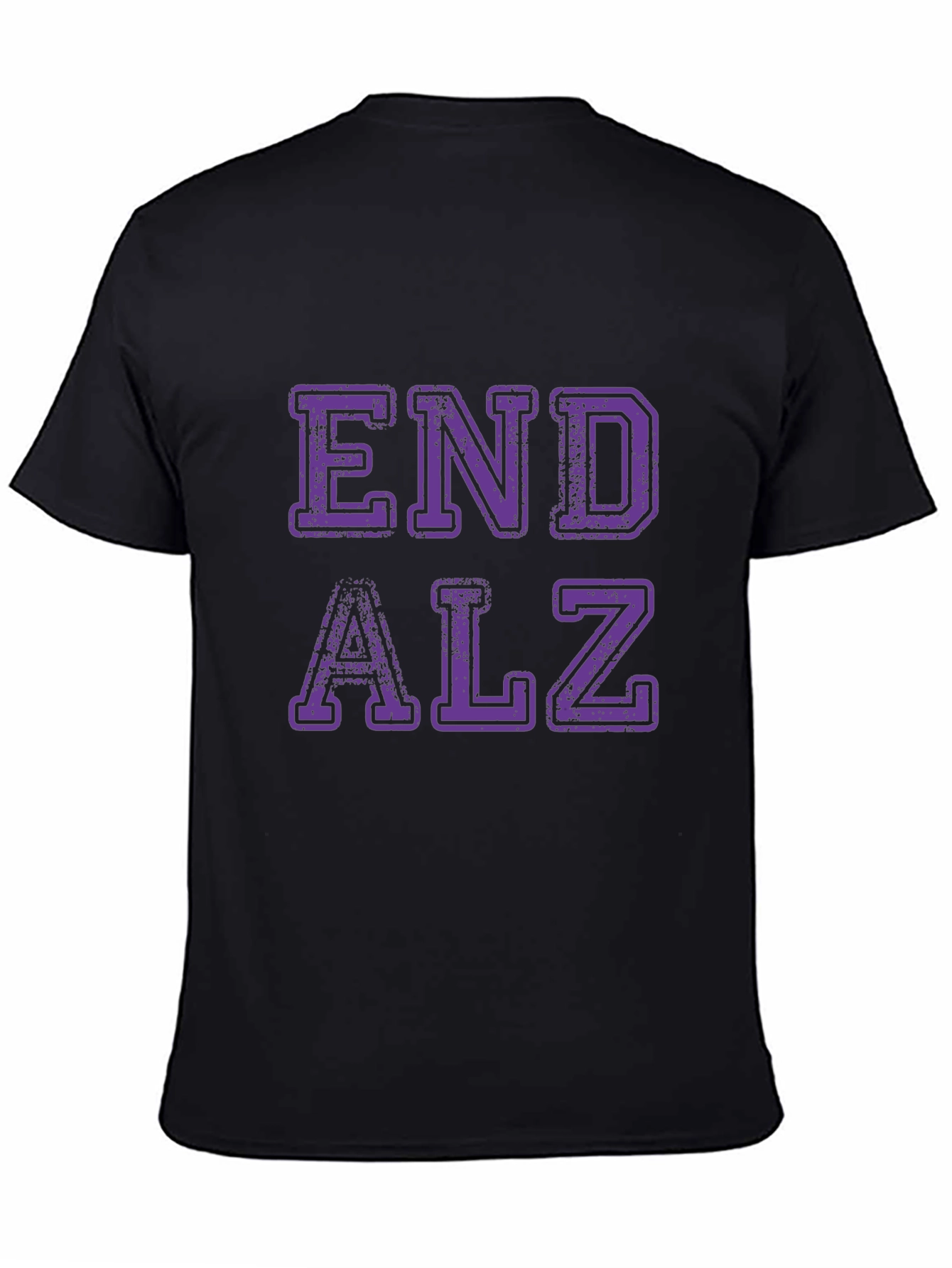End Alz Awareness Black T-Shirt