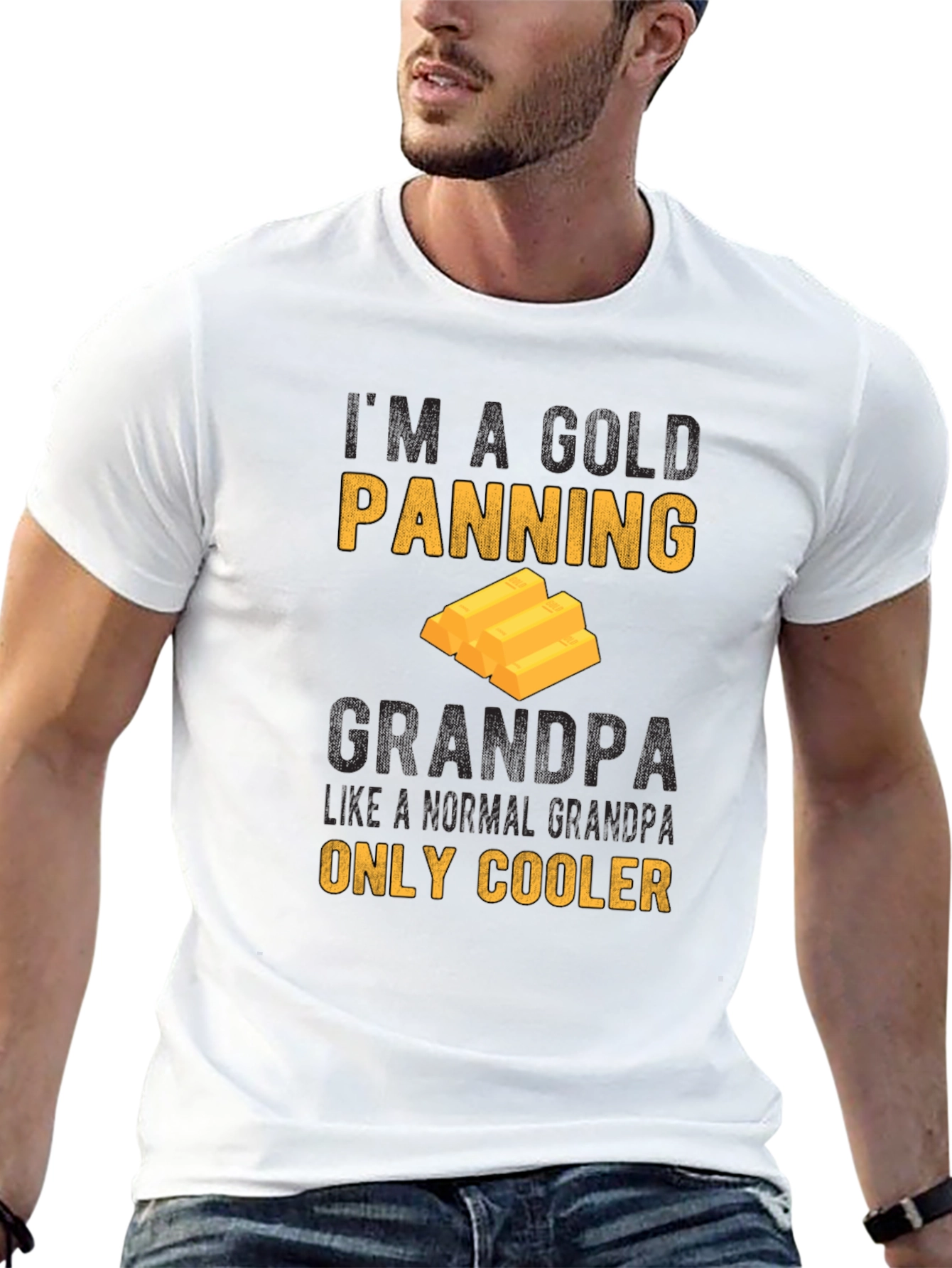 Gold Panning Grandpa T-Shirt - Cool Grandpa Gift