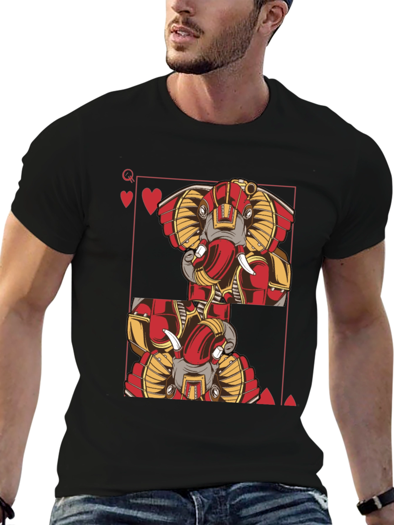 Elephant Queen of Hearts T-Shirt
