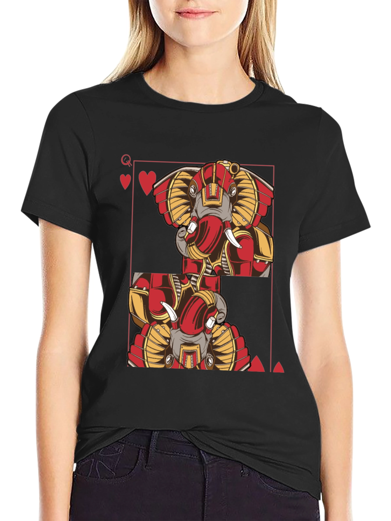 Elephant Queen of Hearts T-Shirt
