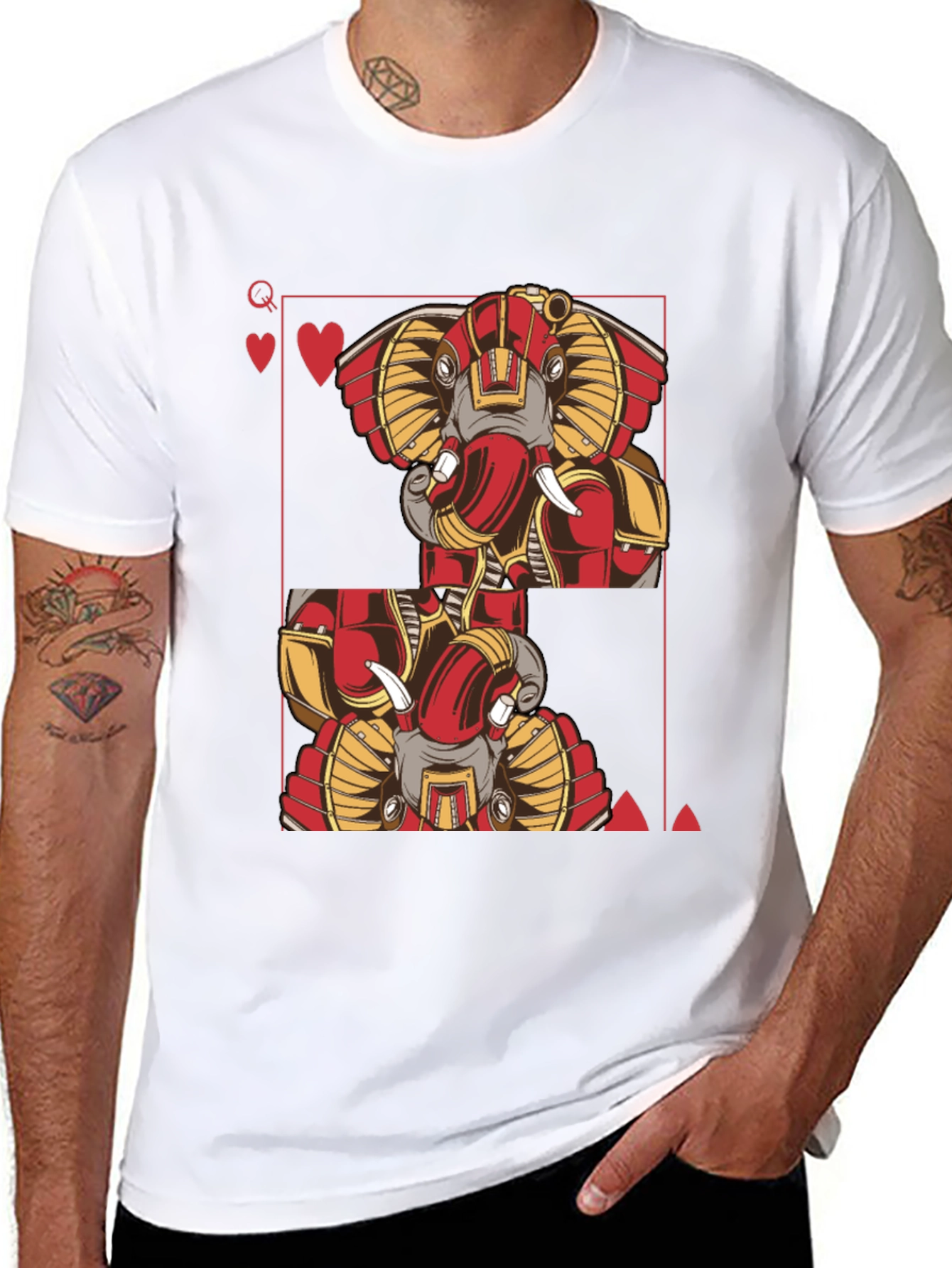 Elephant Queen of Hearts T-Shirt