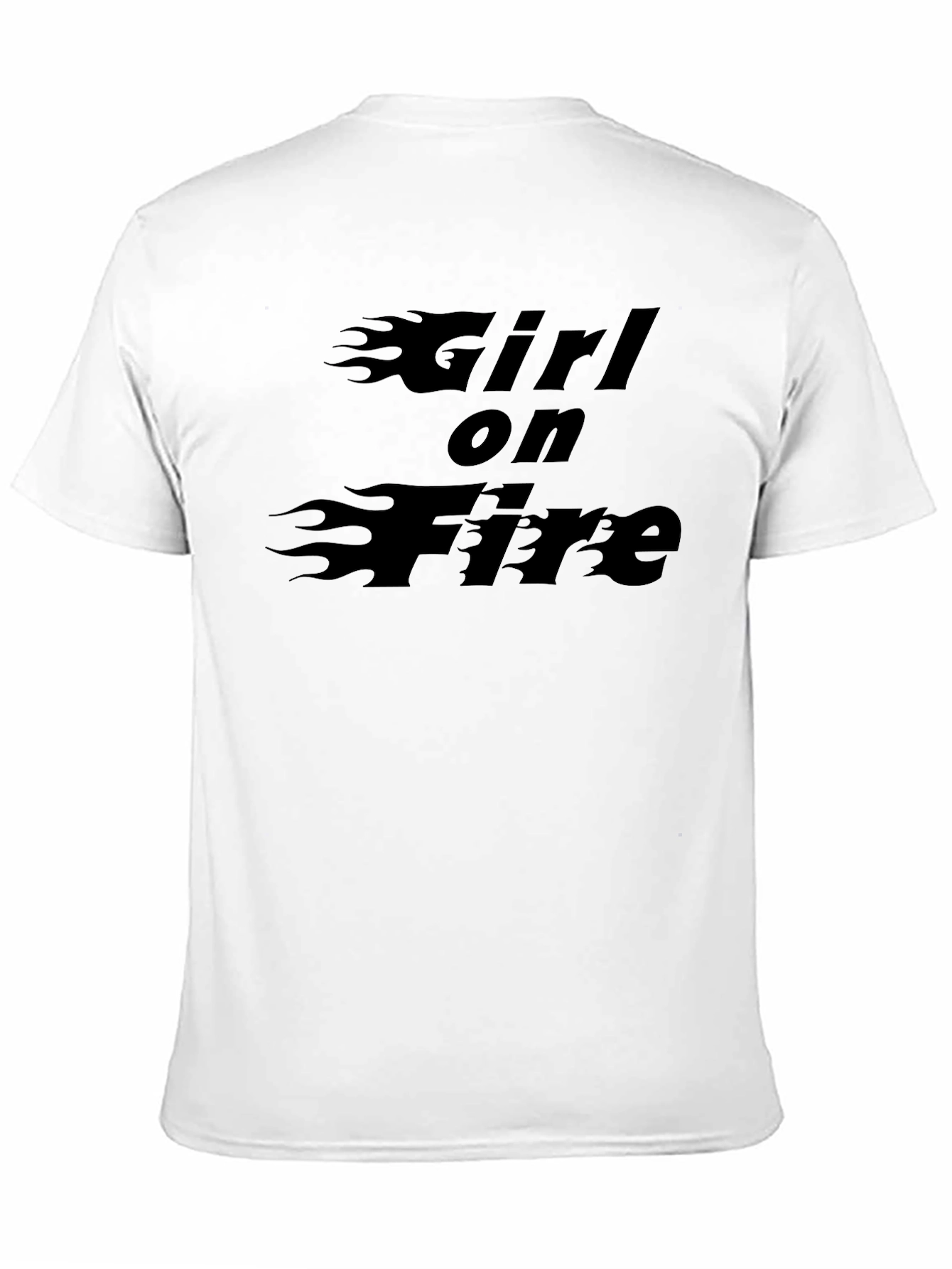 Girl on Fire Graphic Tee - Black T-Shirt