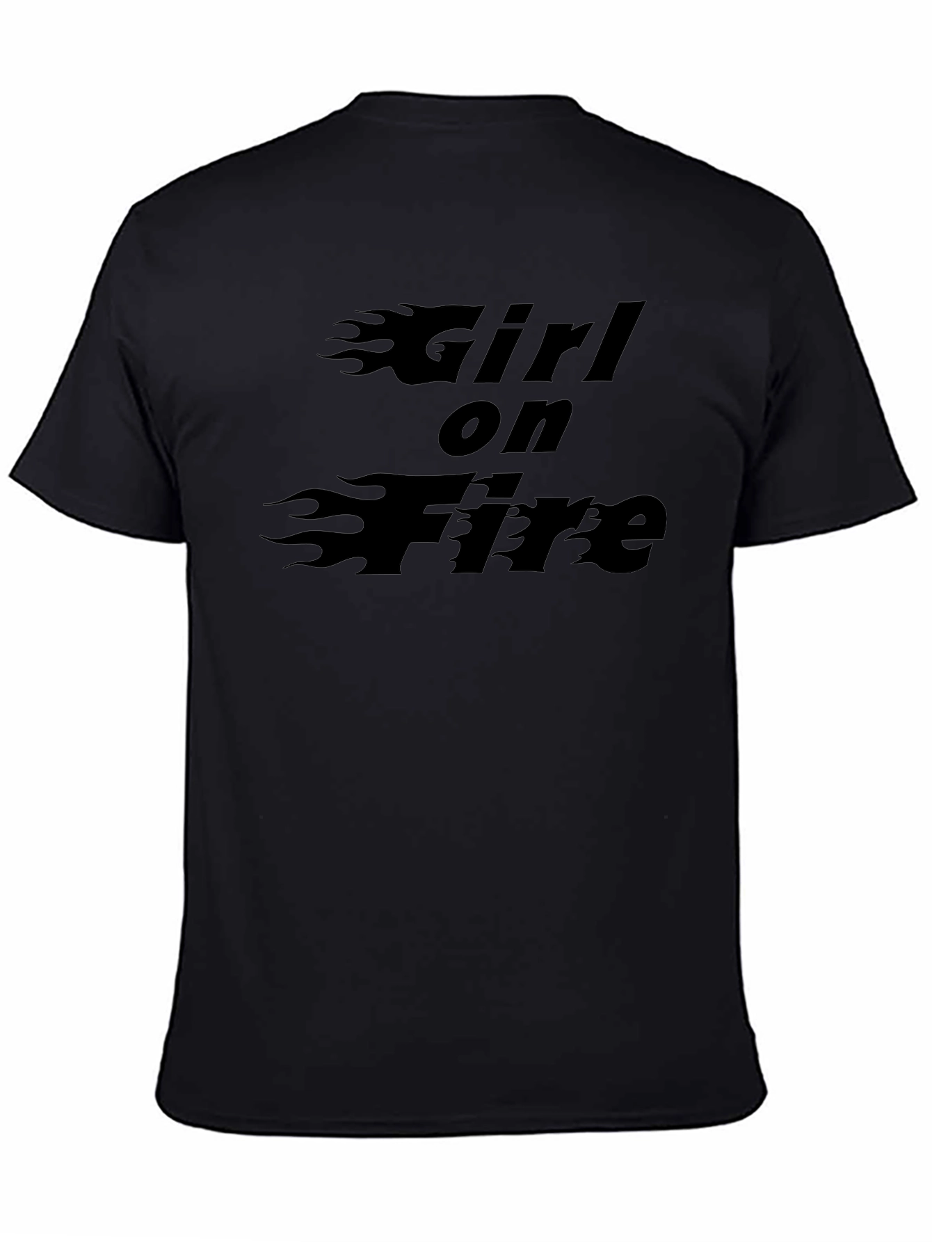 Girl on Fire Graphic Tee - Black T-Shirt