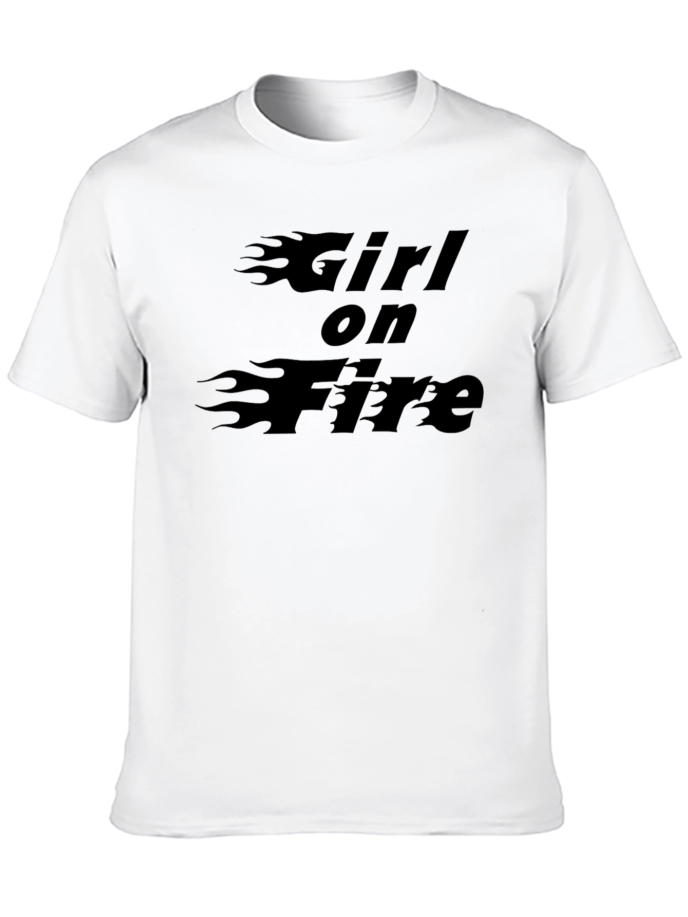 Girl on Fire Graphic Tee - Black T-Shirt