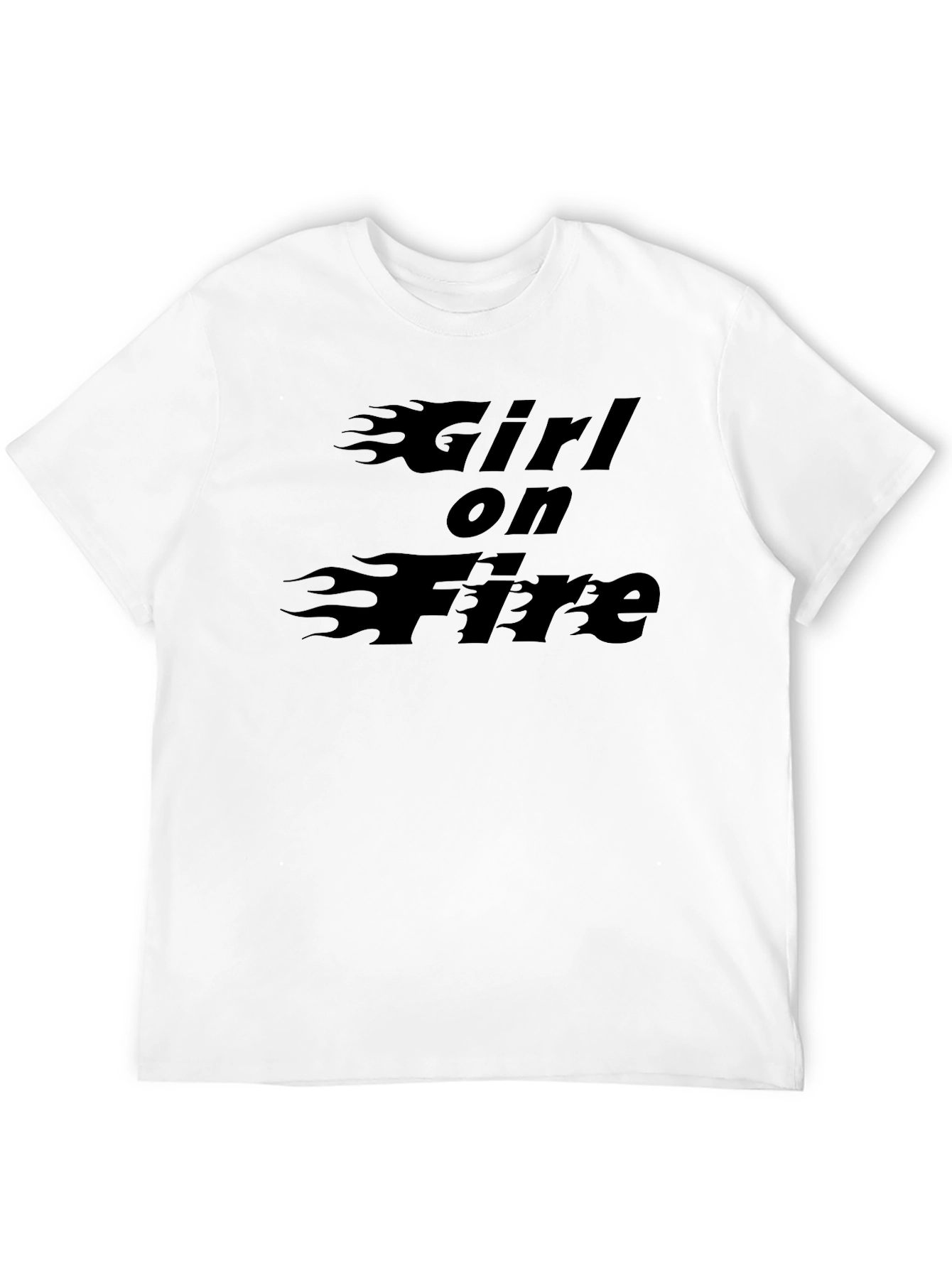 Girl on Fire Graphic Tee - Black T-Shirt