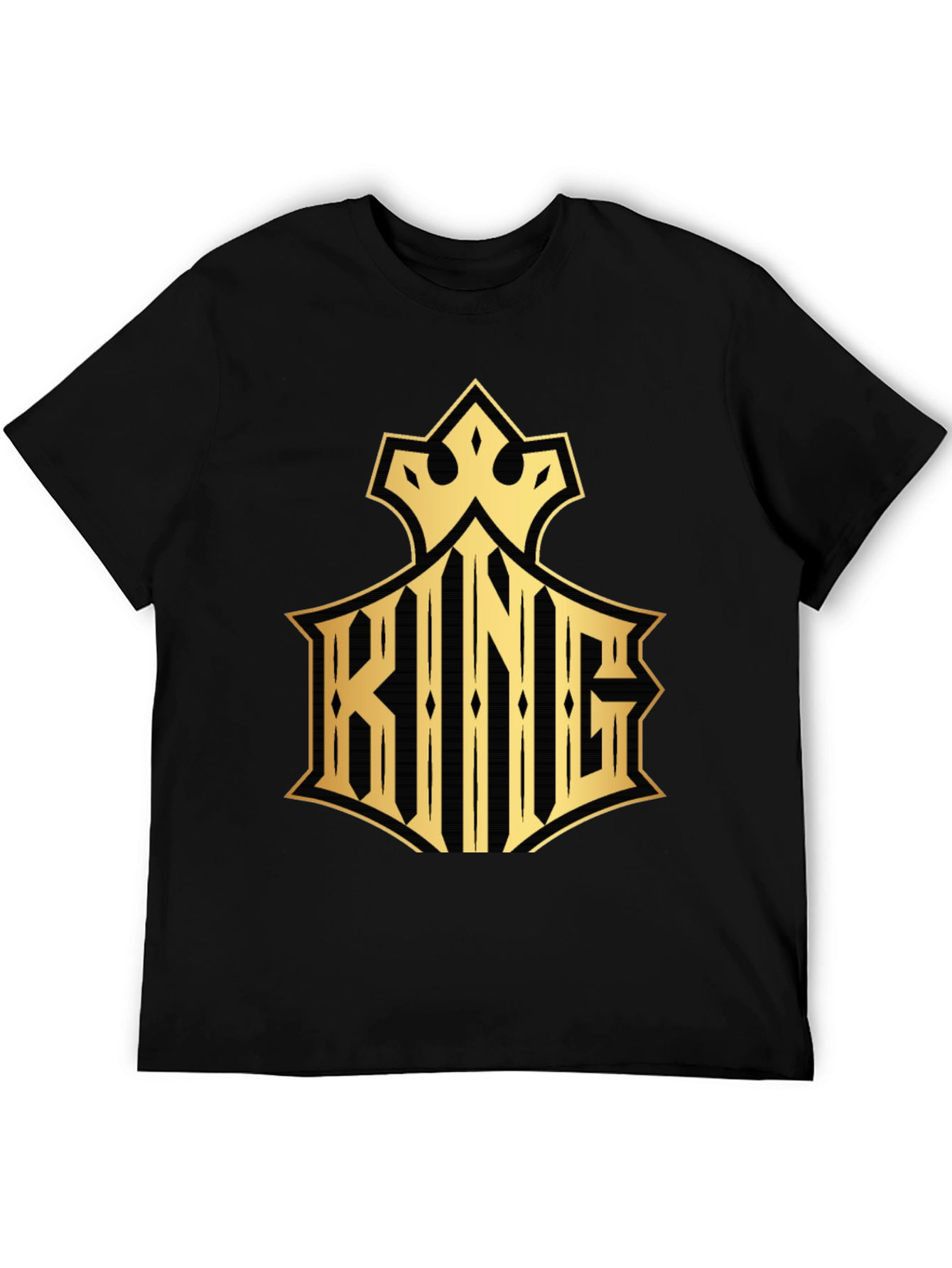 King Graphic Print Crew Neck T-Shirt