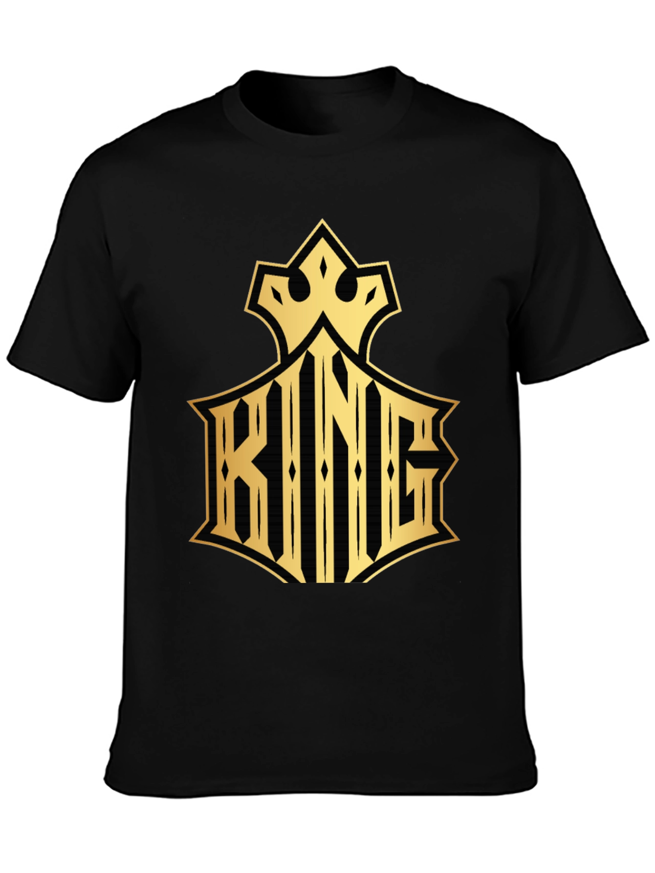 King Graphic Print Crew Neck T-Shirt