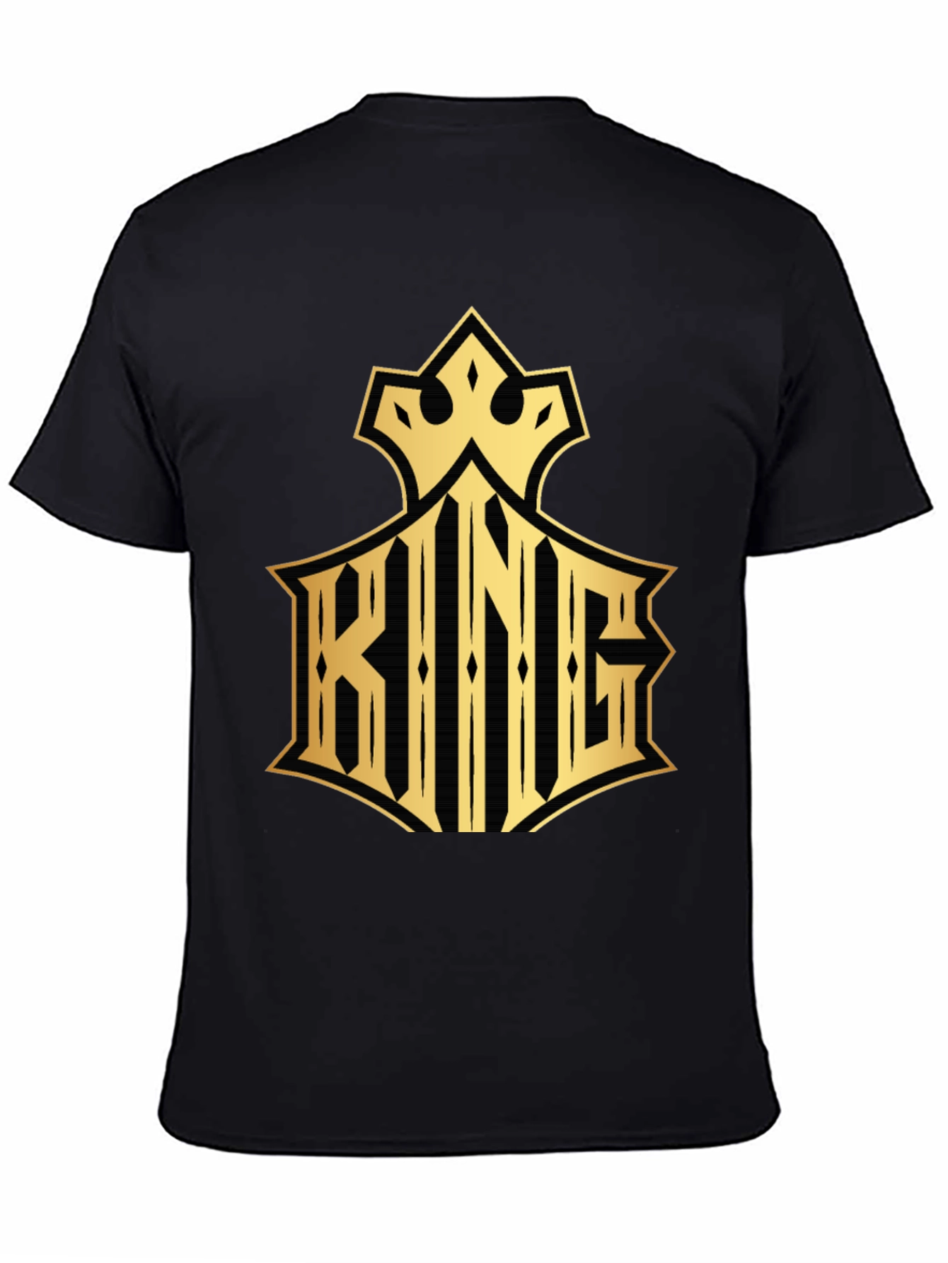 King Graphic Print Crew Neck T-Shirt