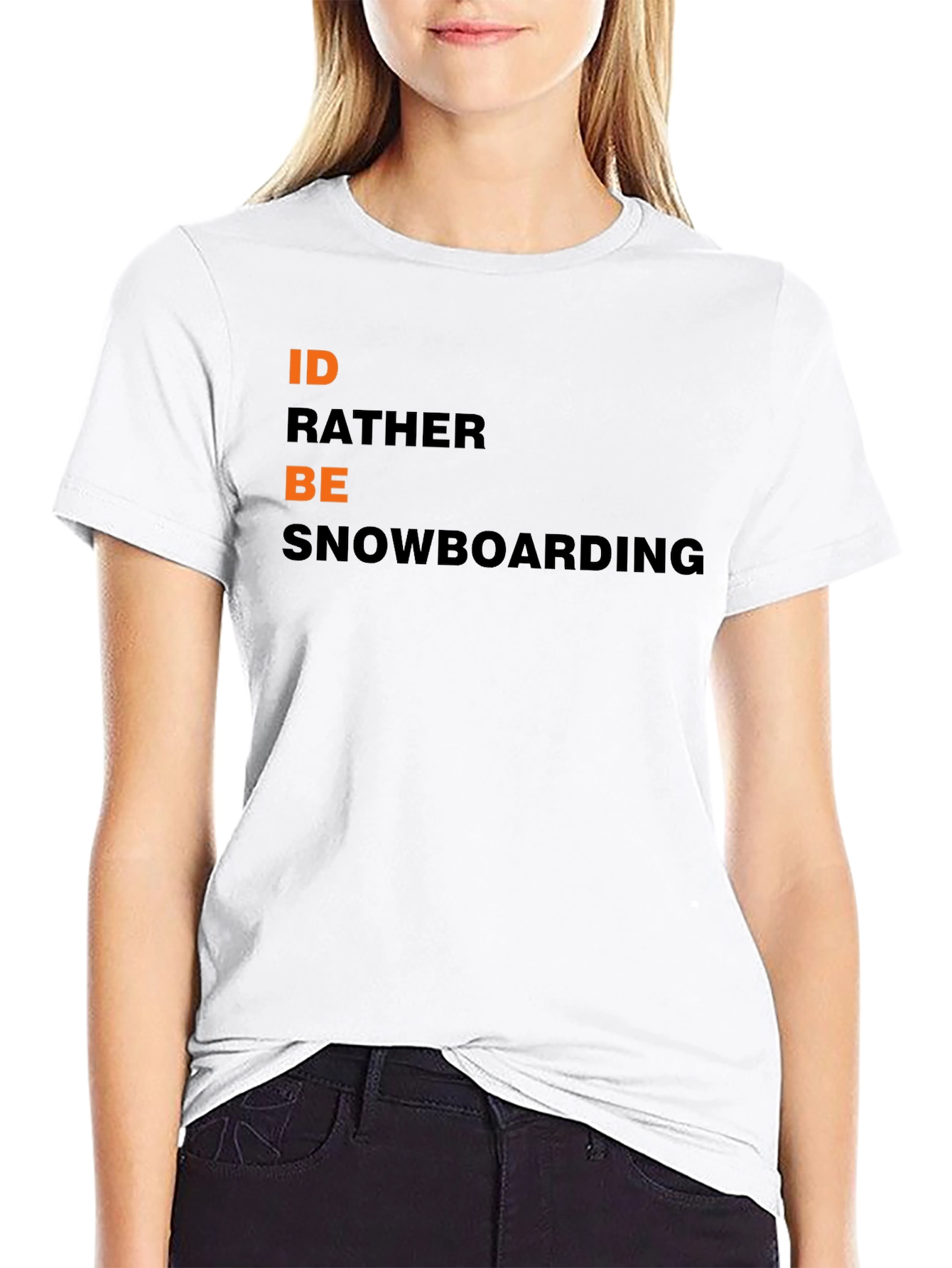 Snowboarding T-Shirt - Id Rather Be Snowboarding