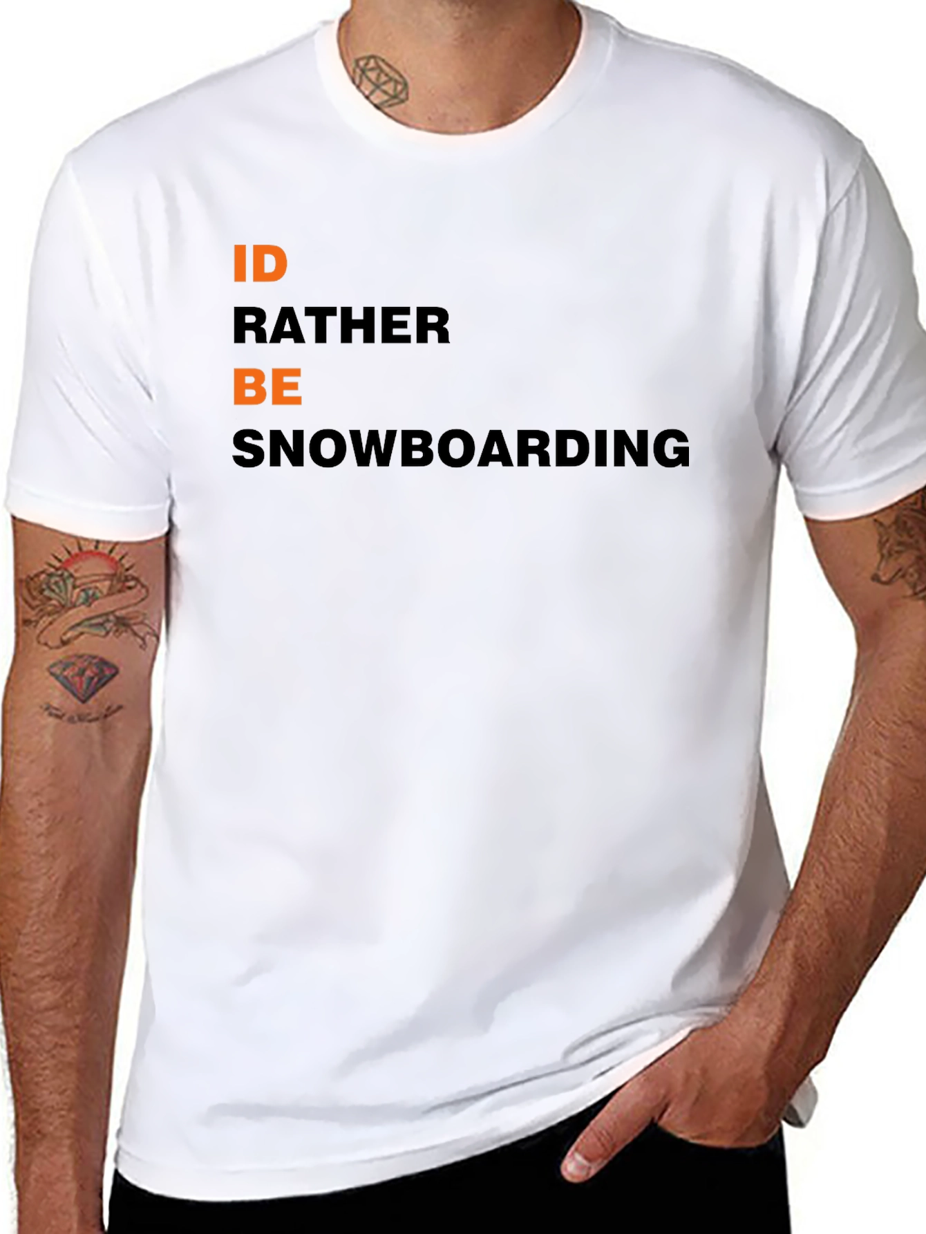 Snowboarding T-Shirt - Id Rather Be Snowboarding