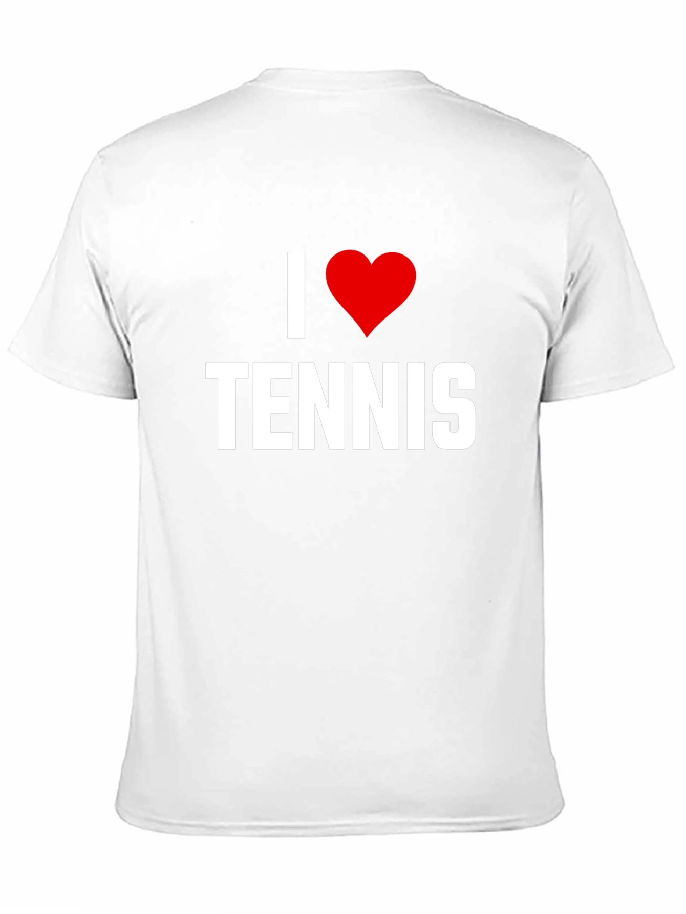 I Heart Tennis Black Graphic Tee