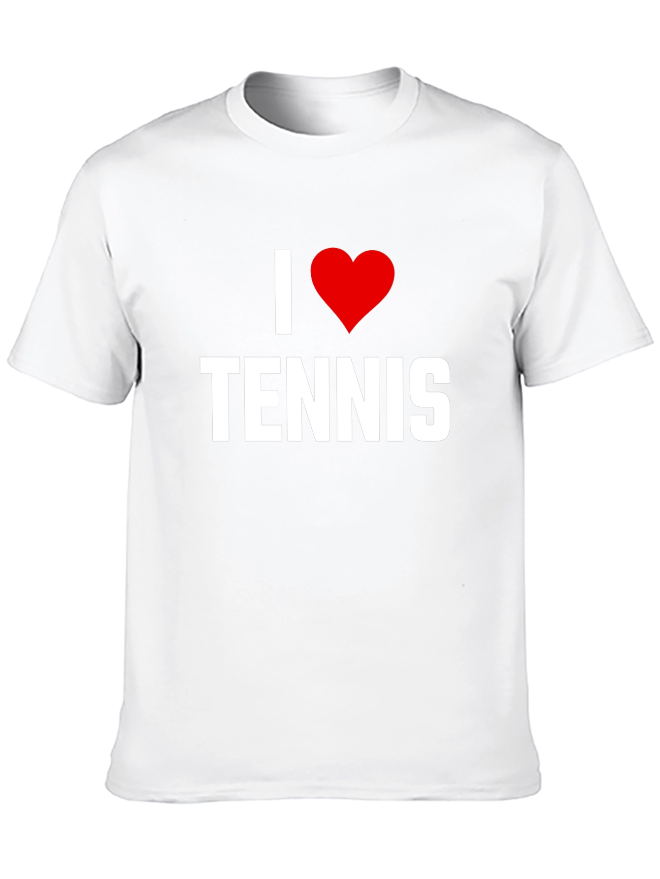 I Heart Tennis Black Graphic Tee