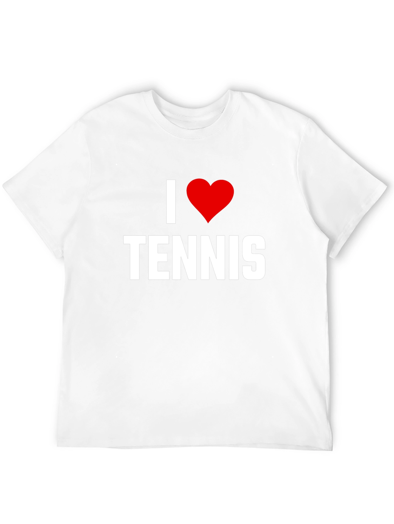I Heart Tennis Black Graphic Tee