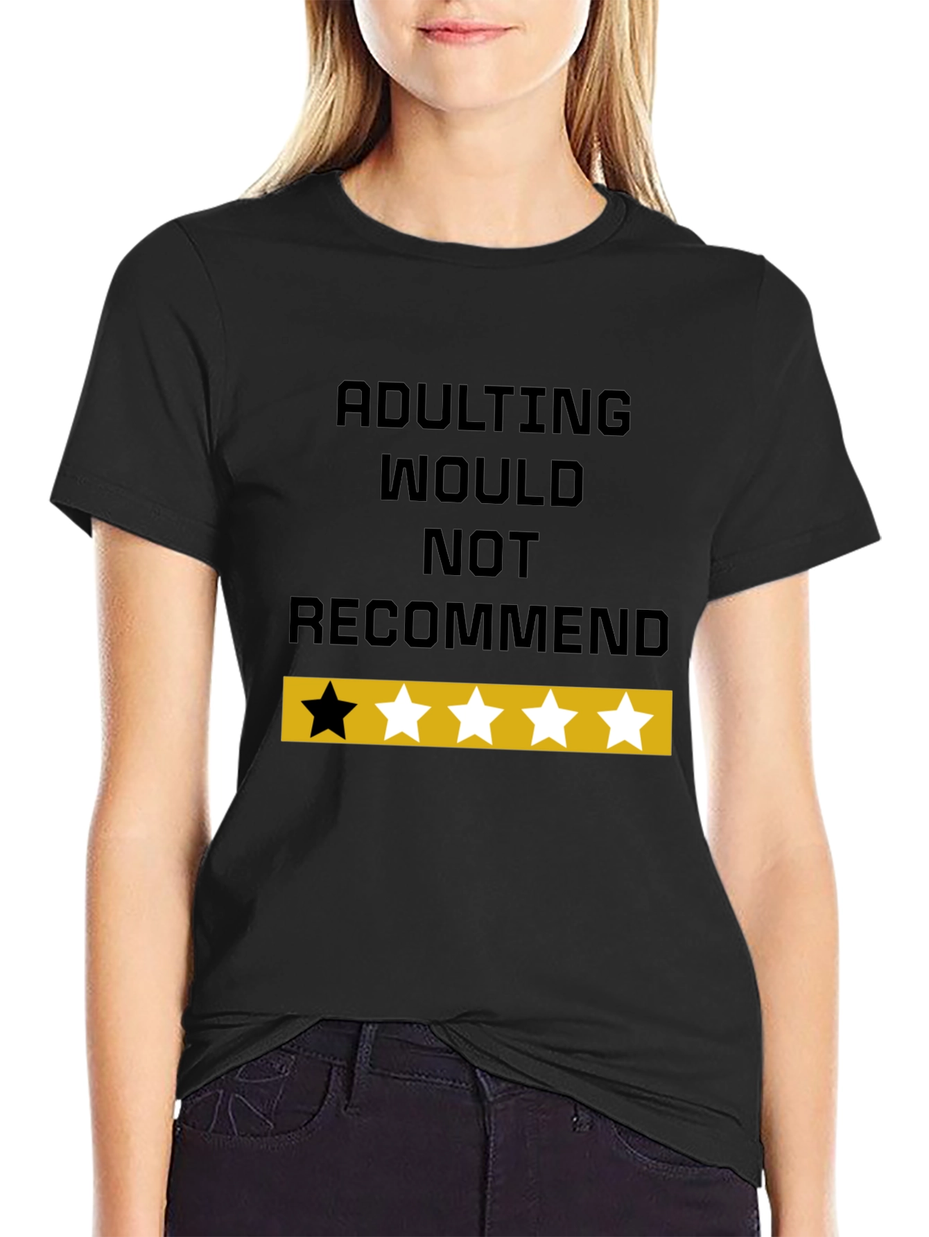 Adulting Would Not Recommend Funny Graphic T-Shirt