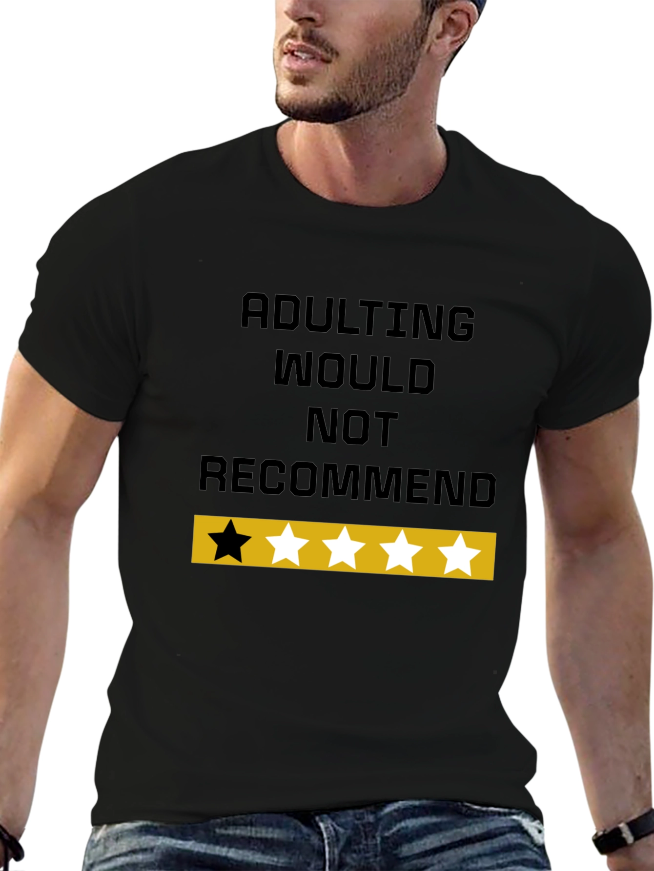 Adulting Would Not Recommend Funny Graphic T-Shirt