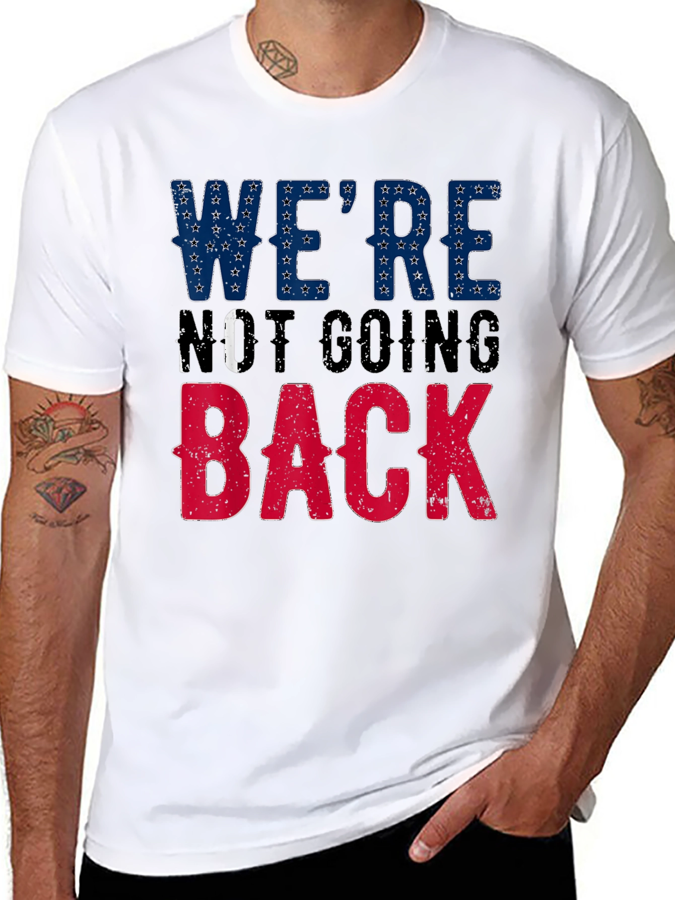 Were Not Going Back Graphic Tee