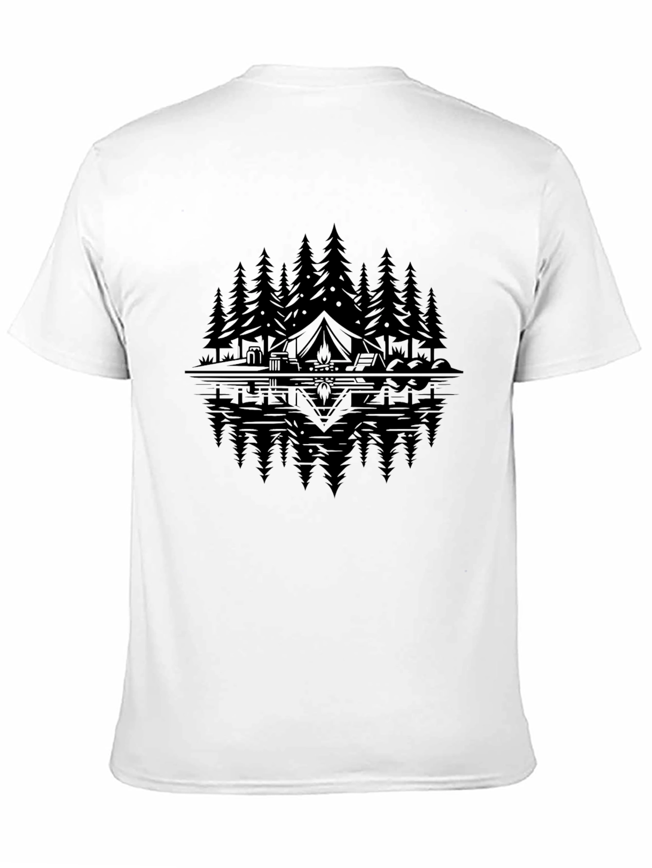 Camping Reflective Graphic T-Shirt