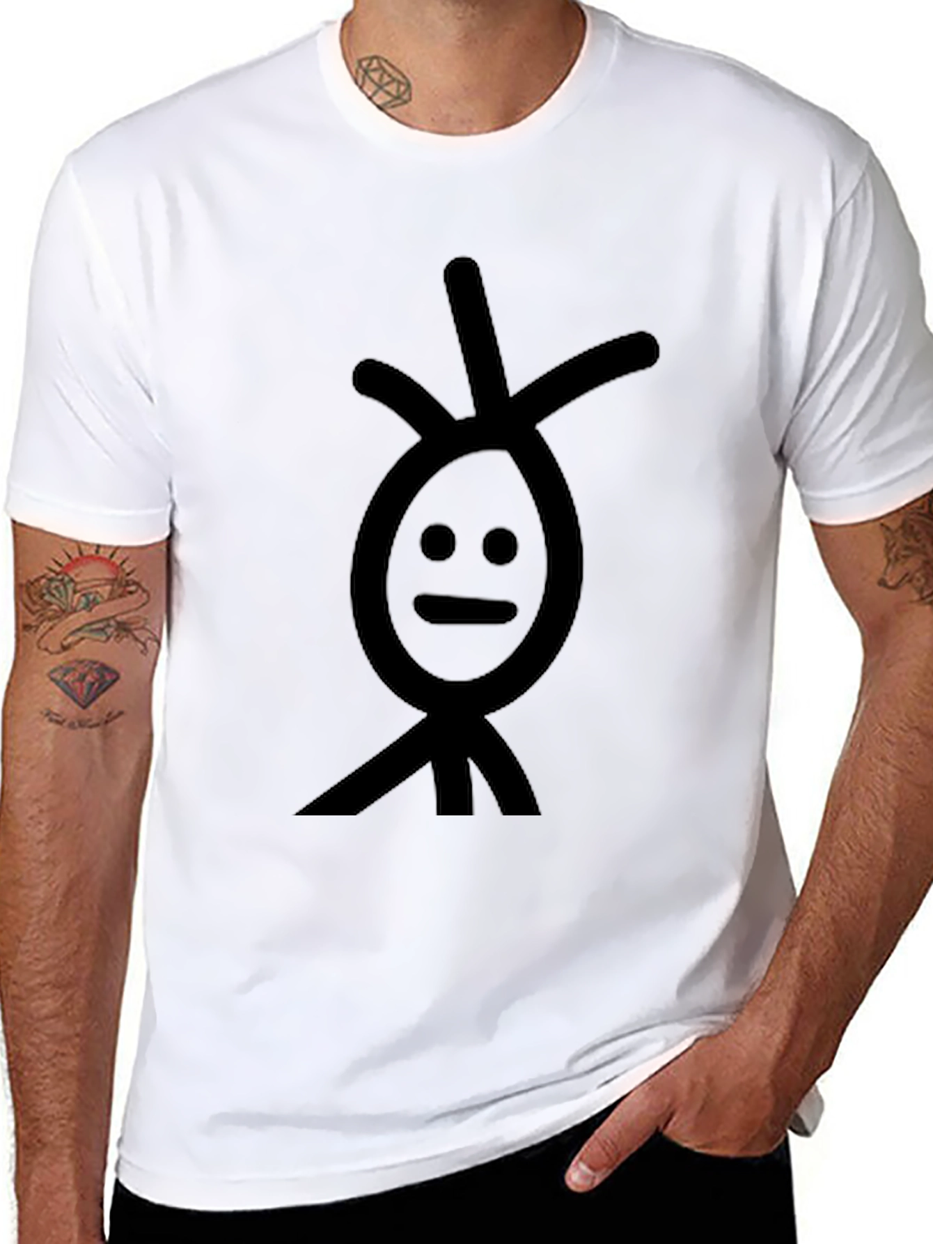 Cool Black Graphic Tee - Mans Unique Style