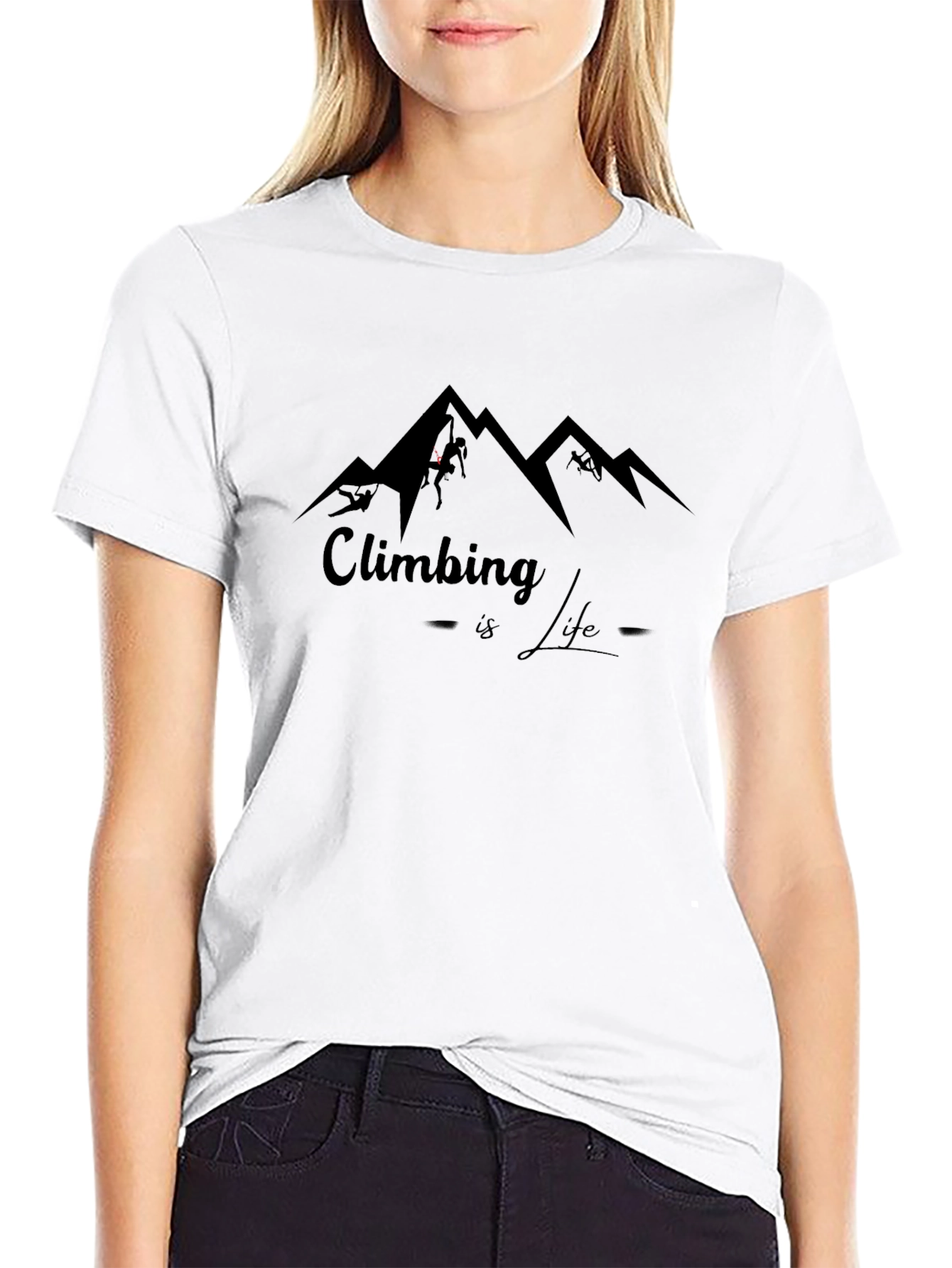 Climbing is Life Graphic Tee - Black