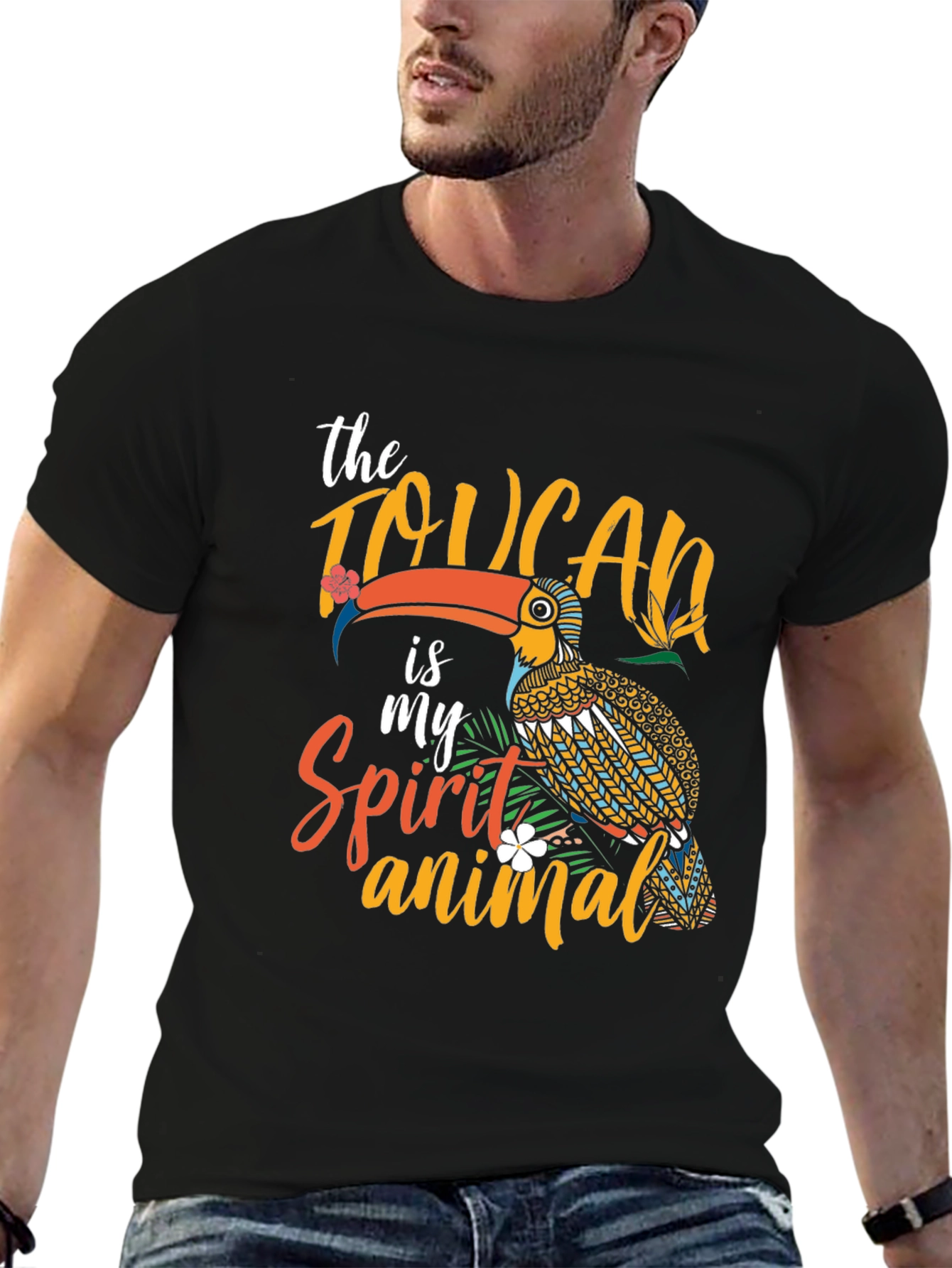 Toucan Spirit Animal Graphic T-Shirt