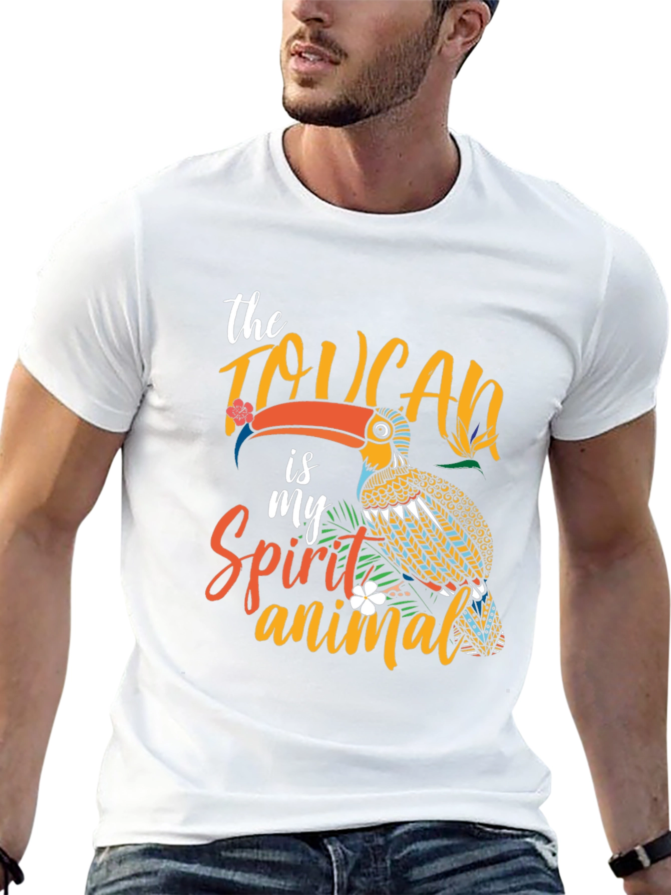 Toucan Spirit Animal Graphic T-Shirt