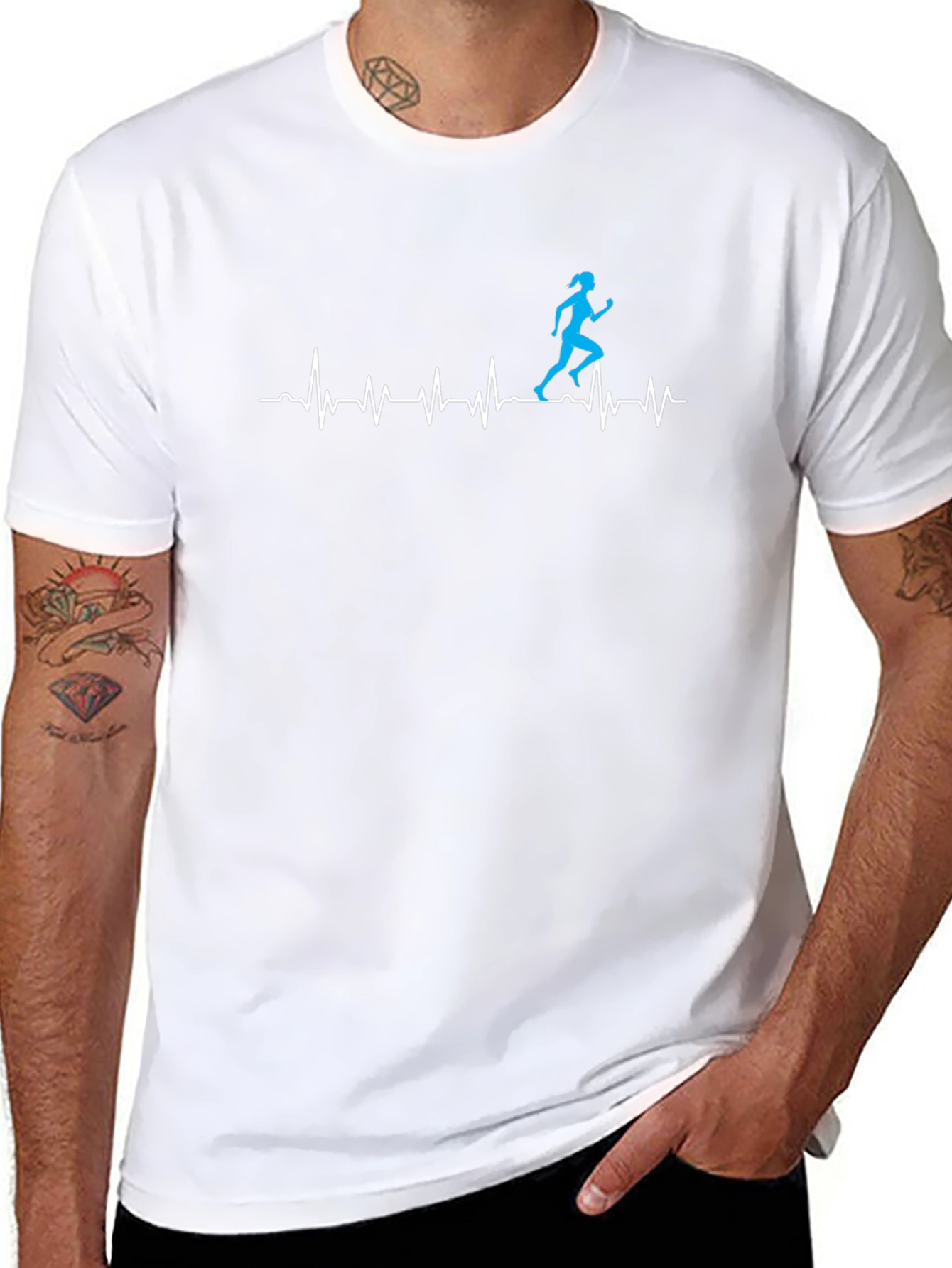 Runners Heartbeat Graphic T-Shirt
